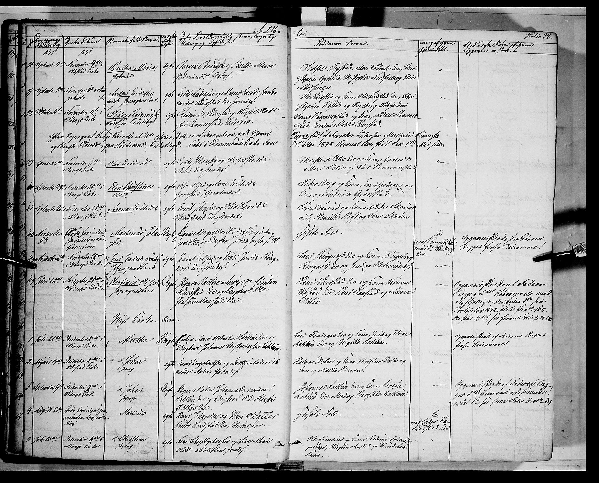 Stange prestekontor, SAH/PREST-002/K/L0010: Parish register (official) no. 10, 1835-1845, p. 32