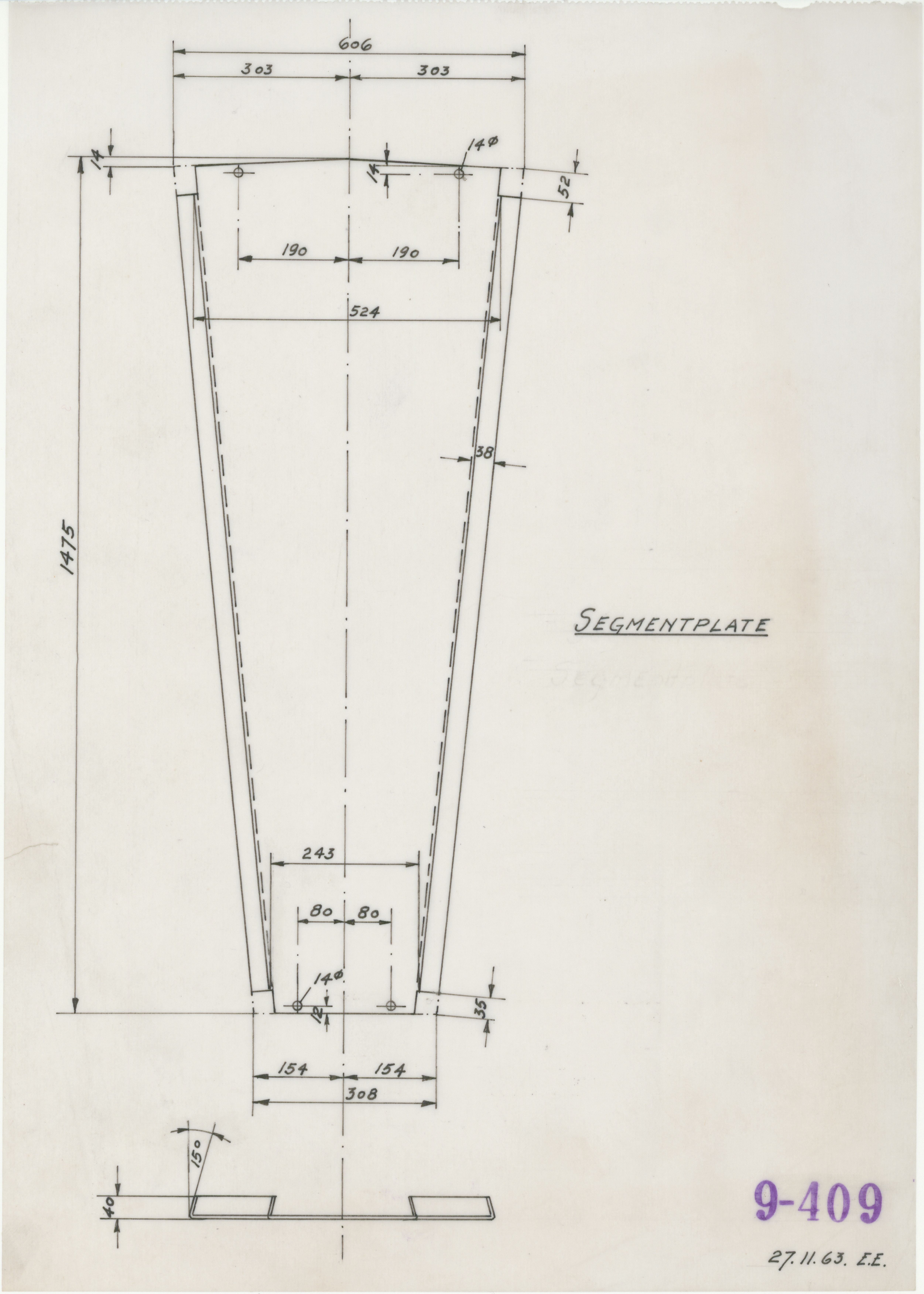 Odda smelteverk AS, KRAM/A-0157.1/T/Td/L0009: Gruppe 9. Blandingsrom og kokstørker, 1920-1970, p. 592