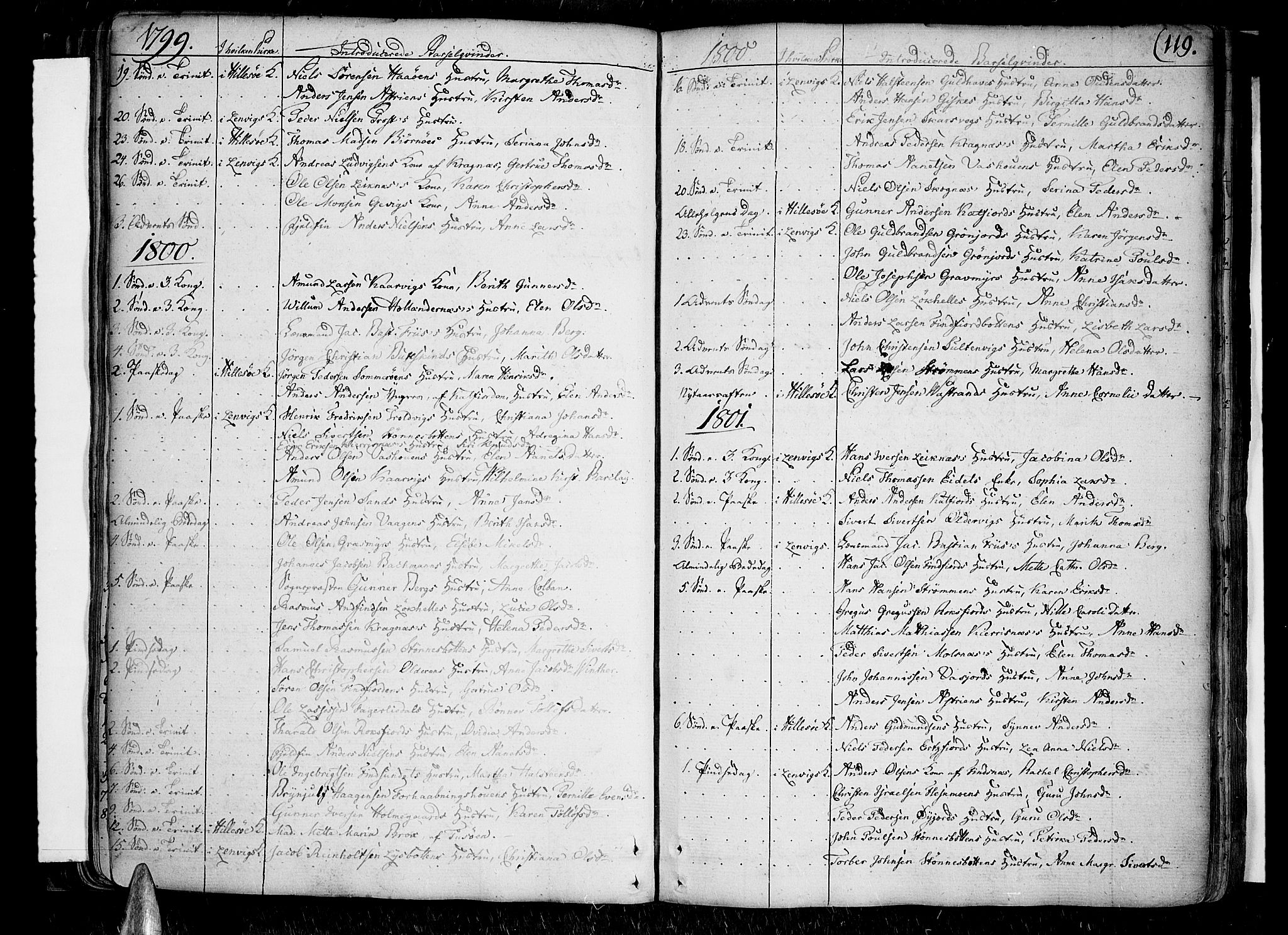 Lenvik sokneprestembete, SATØ/S-1310/H/Ha/Haa/L0002kirke: Parish register (official) no. 2, 1784-1820, p. 119