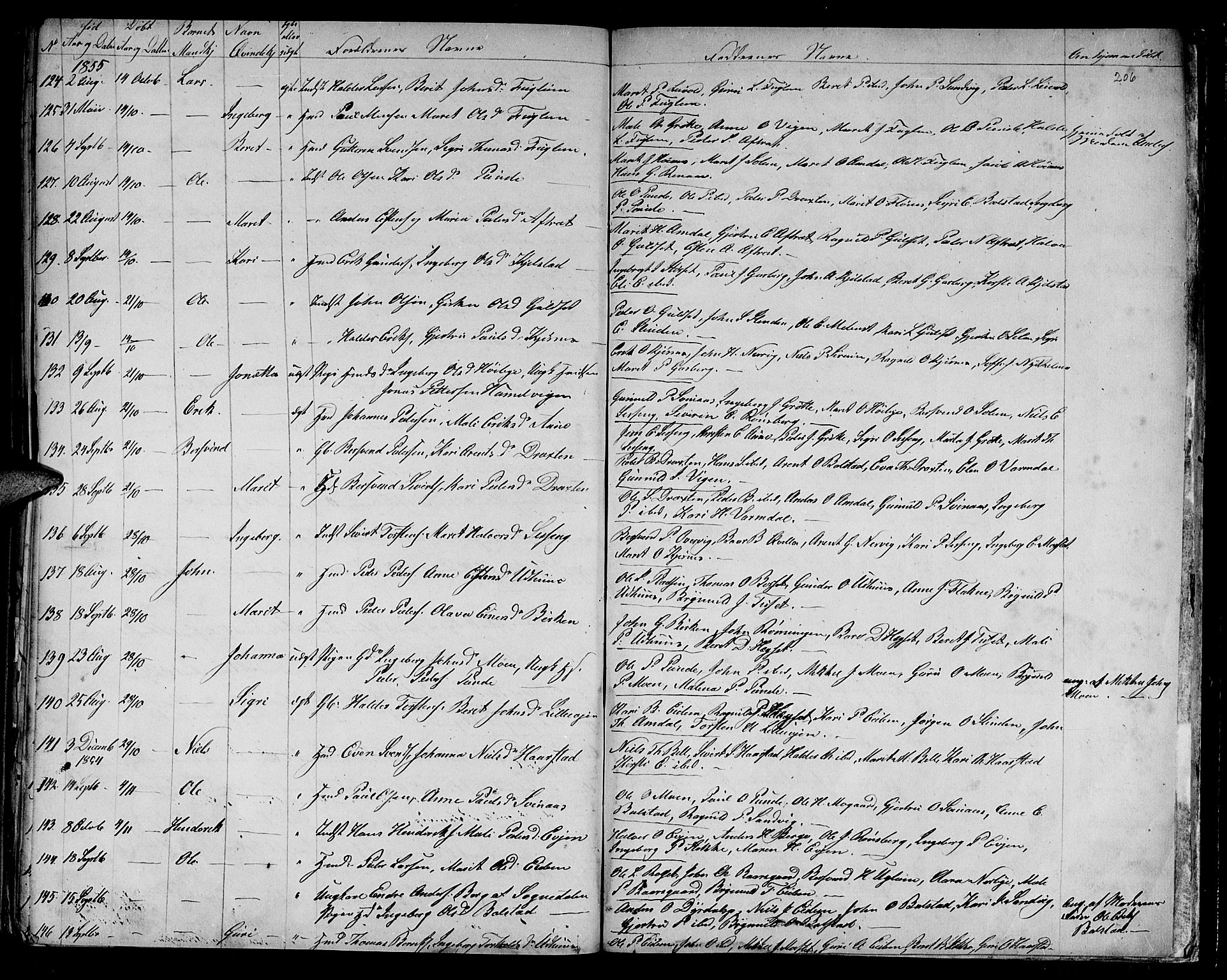 Ministerialprotokoller, klokkerbøker og fødselsregistre - Sør-Trøndelag, SAT/A-1456/695/L1154: Parish register (copy) no. 695C05, 1842-1858, p. 206