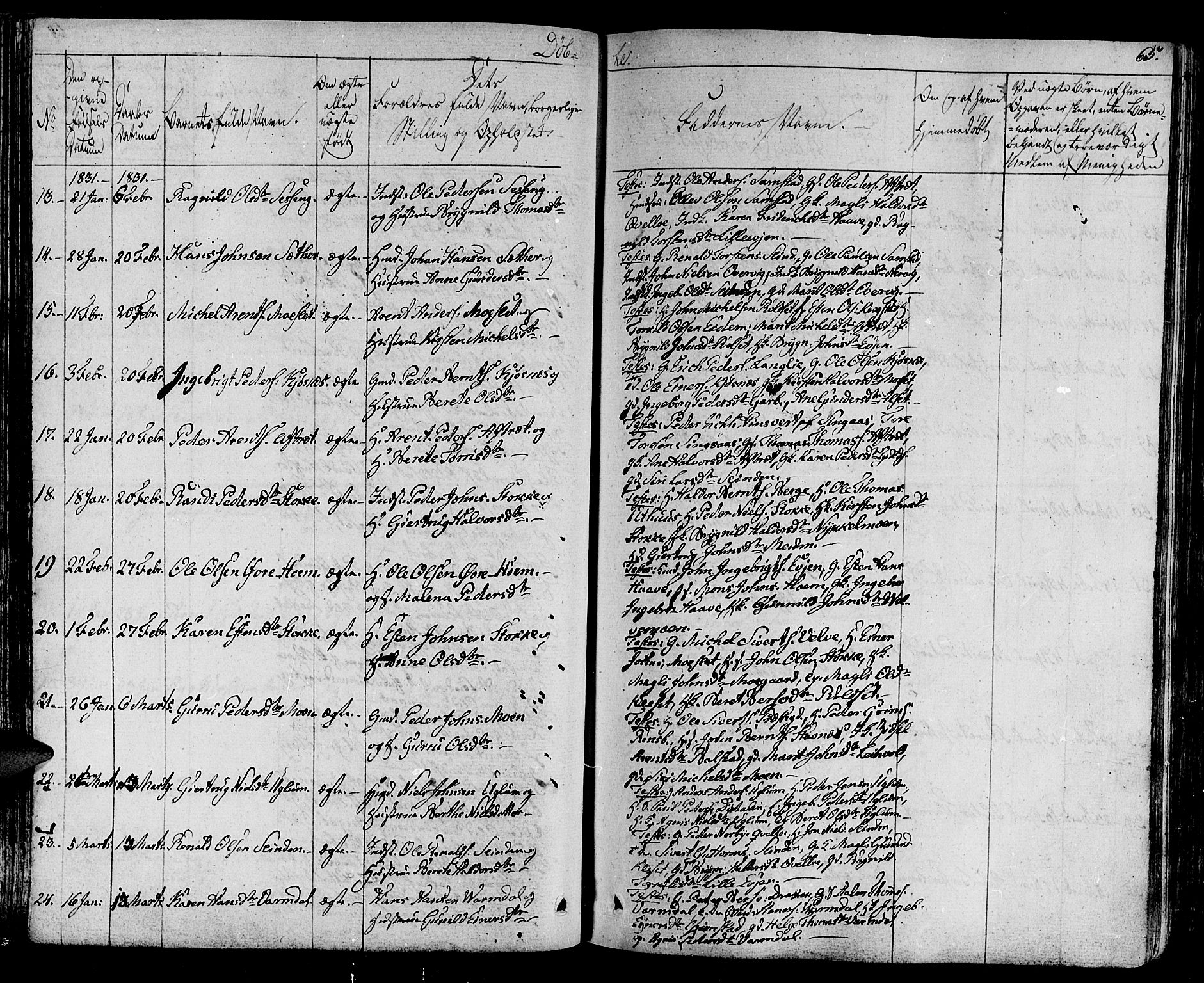 Ministerialprotokoller, klokkerbøker og fødselsregistre - Sør-Trøndelag, AV/SAT-A-1456/695/L1143: Parish register (official) no. 695A05 /1, 1824-1842, p. 65