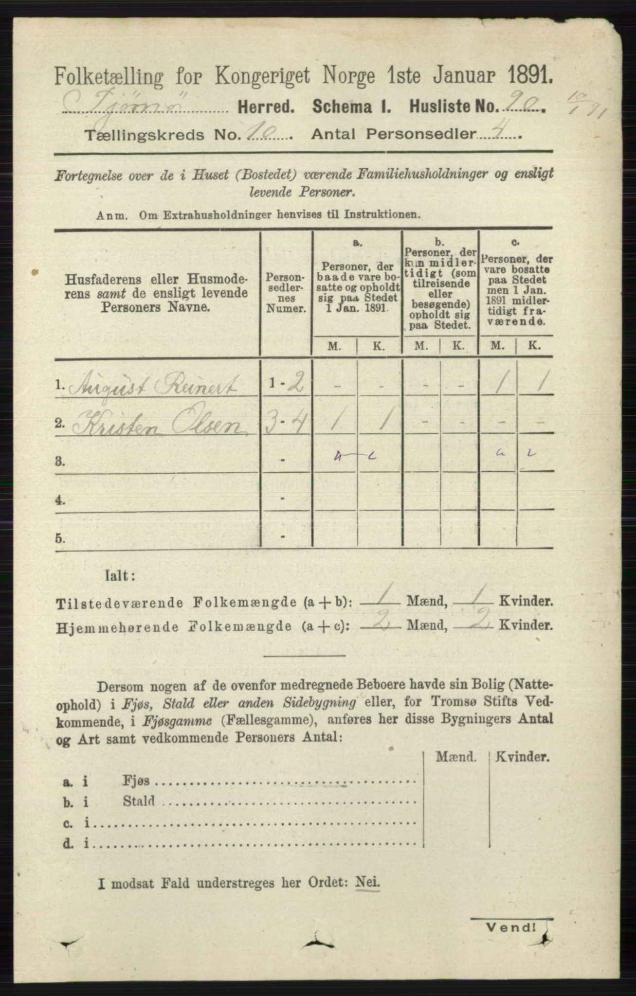 RA, 1891 census for 0723 Tjøme, 1891, p. 3714