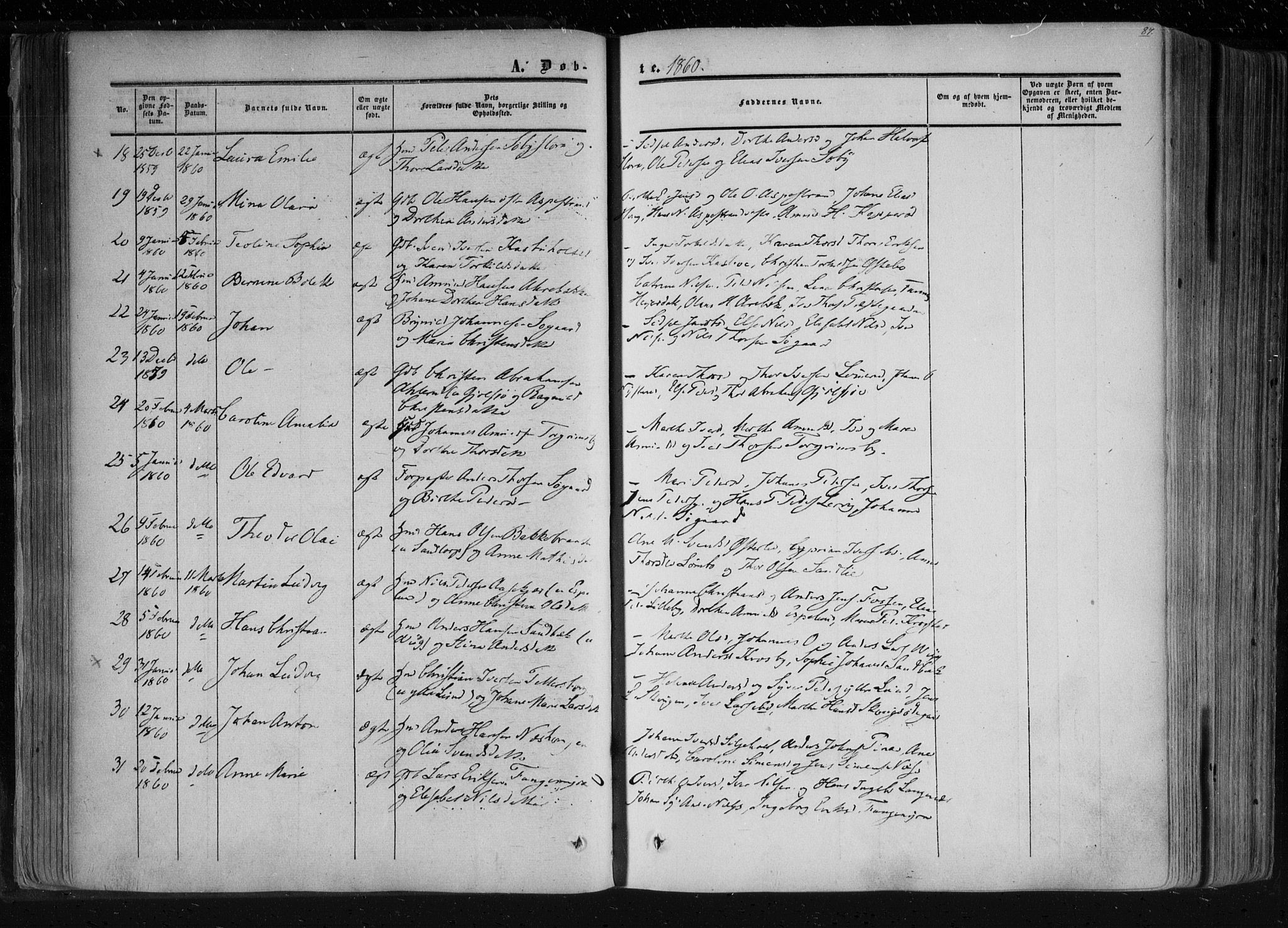 Aremark prestekontor Kirkebøker, SAO/A-10899/F/Fc/L0003: Parish register (official) no. III 3, 1850-1865, p. 87