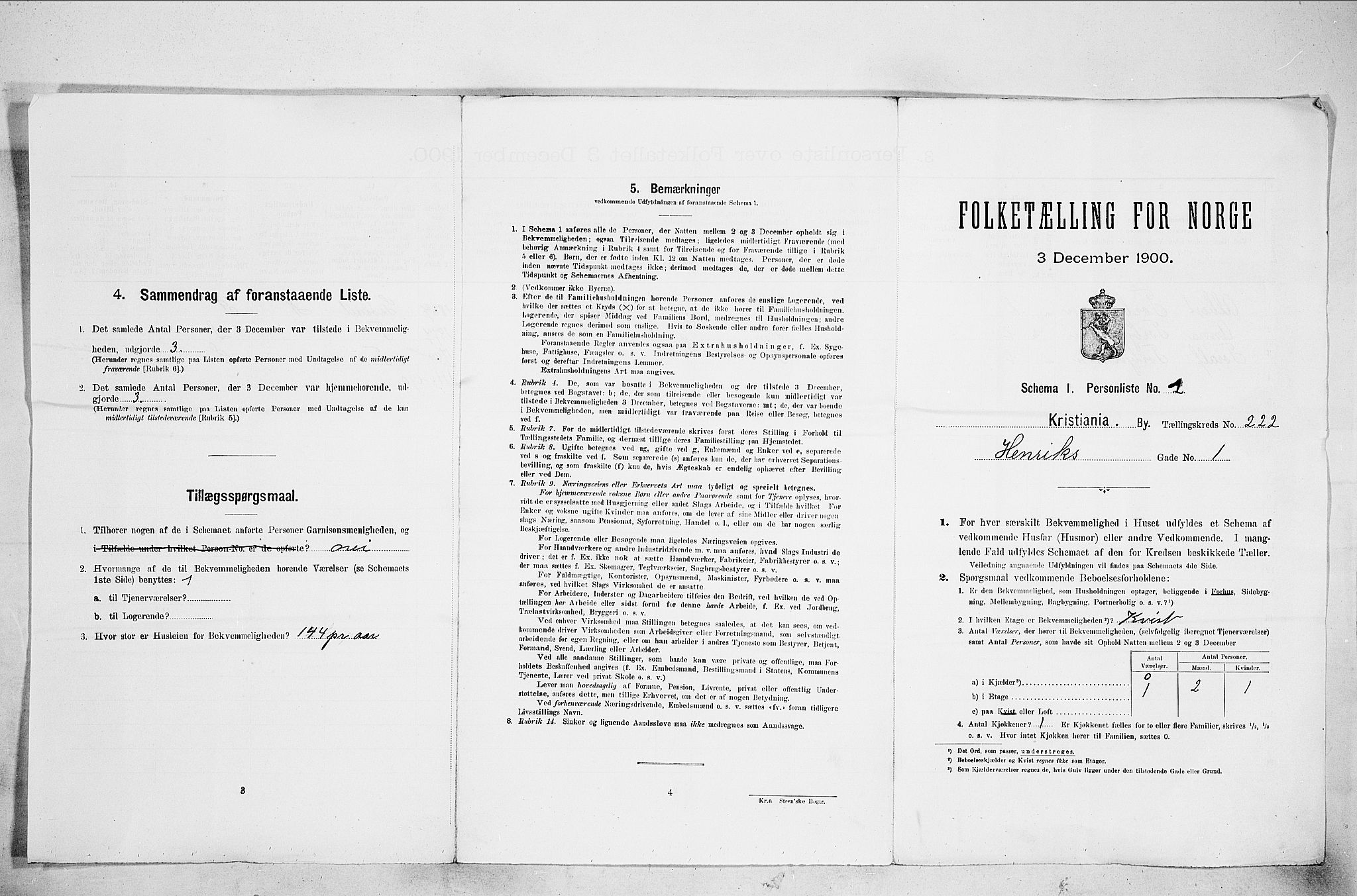 SAO, 1900 census for Kristiania, 1900, p. 36338