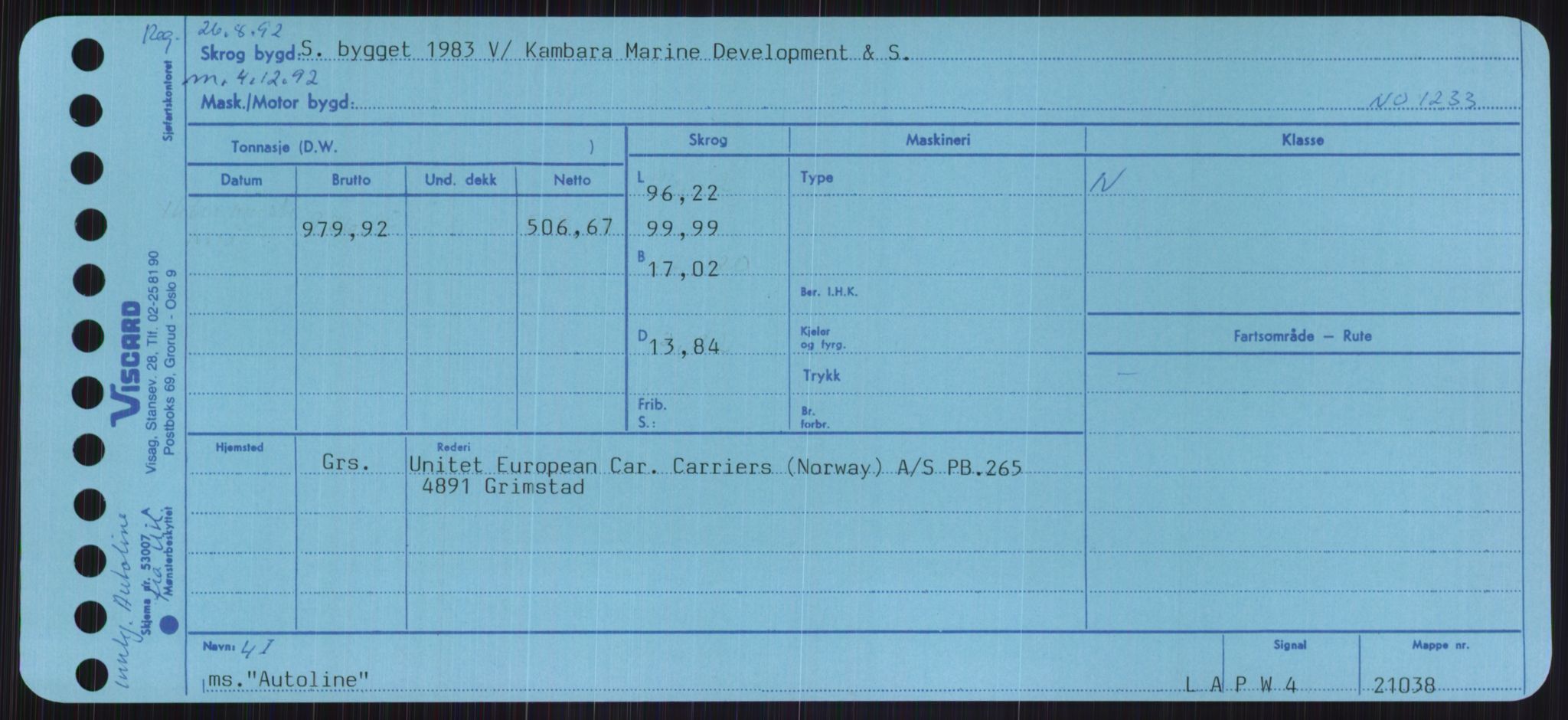 Sjøfartsdirektoratet med forløpere, Skipsmålingen, RA/S-1627/H/Ha/L0001/0001: Fartøy, A-Eig / Fartøy A-Bjøn, p. 557