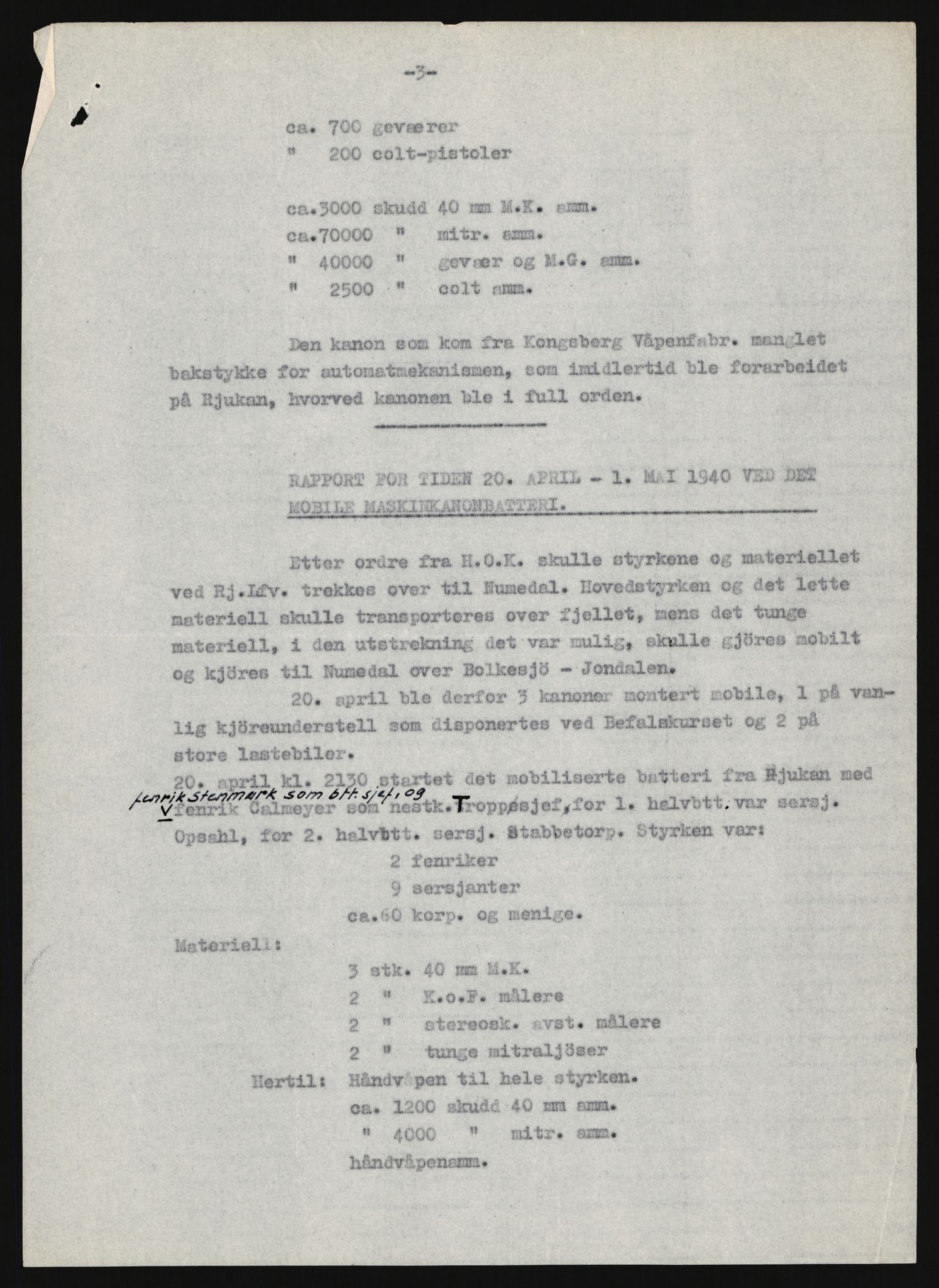 Forsvaret, Forsvarets krigshistoriske avdeling, RA/RAFA-2017/Y/Yb/L0161: II-C-11-827  -  Luftvernet, 1940, p. 901