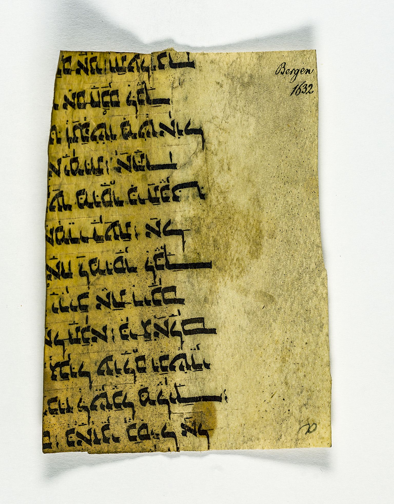 Riksarkivets diplomsamling, RA/EA-5965/F26/L0007: Norrøne membranfragmenter bestand 88-101, u.nr., 1100-1536, p. 107