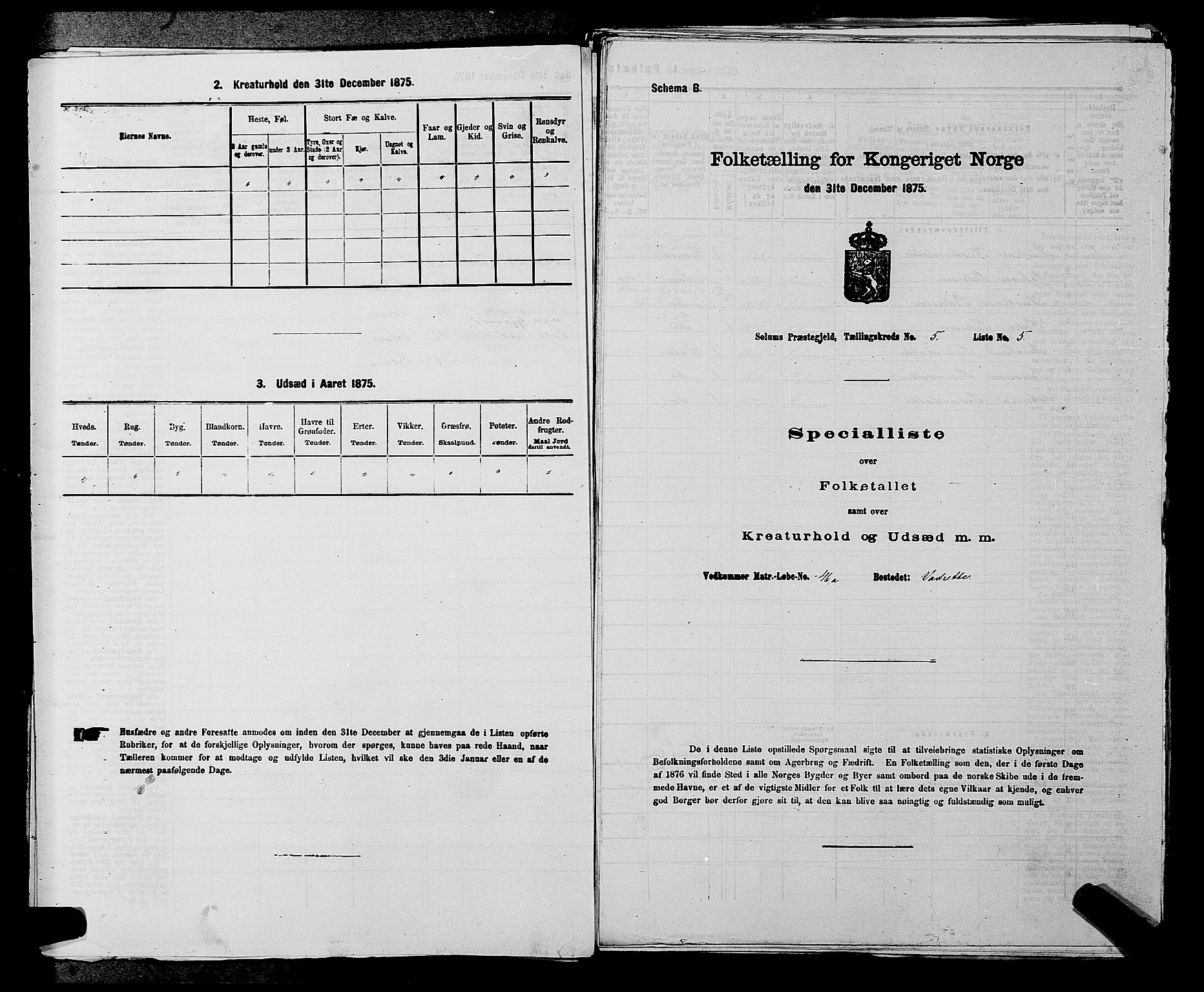 SAKO, 1875 census for 0818P Solum, 1875, p. 836