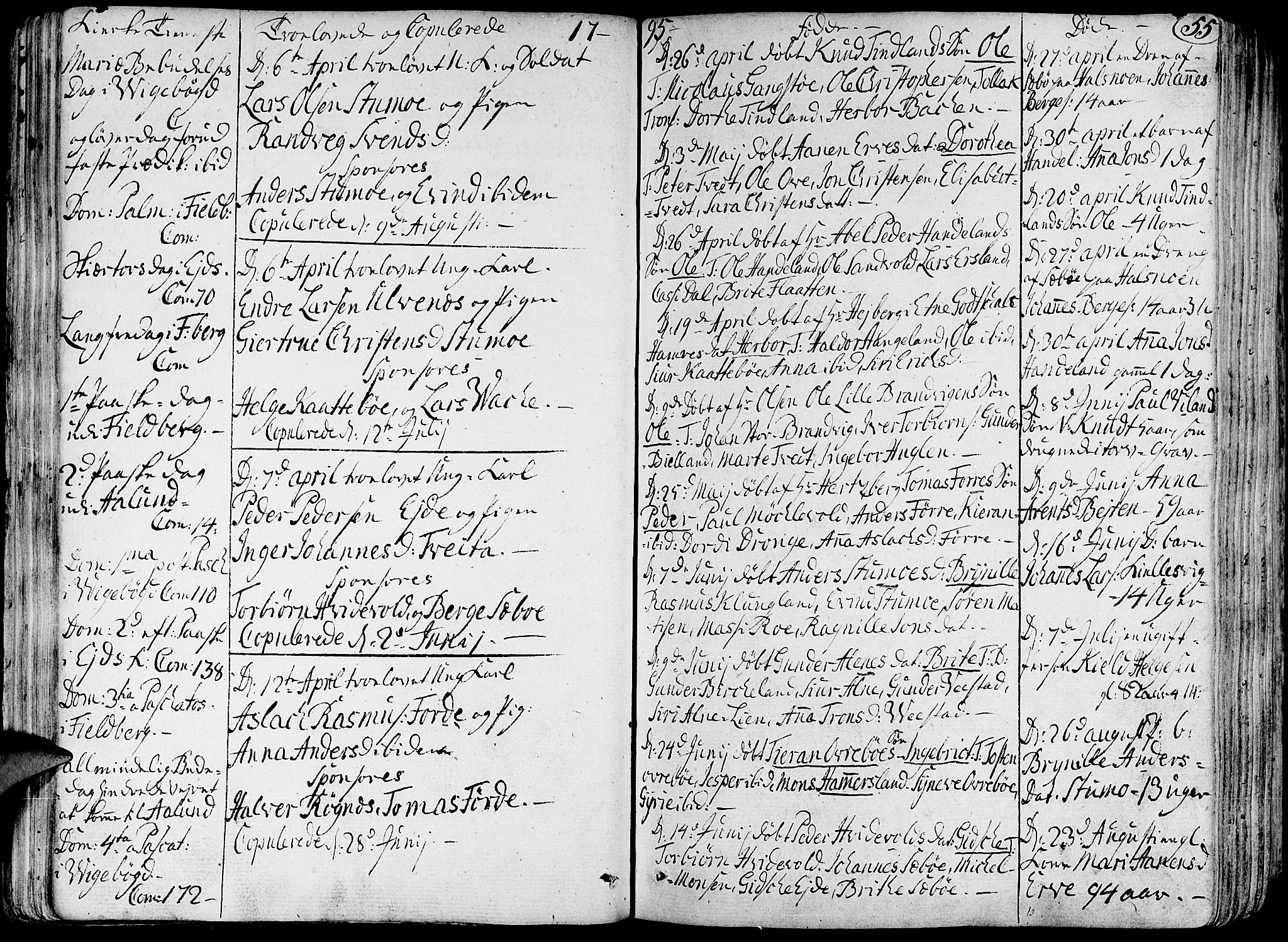 Fjelberg sokneprestembete, SAB/A-75201/H/Haa: Parish register (official) no. A 3, 1788-1815, p. 55