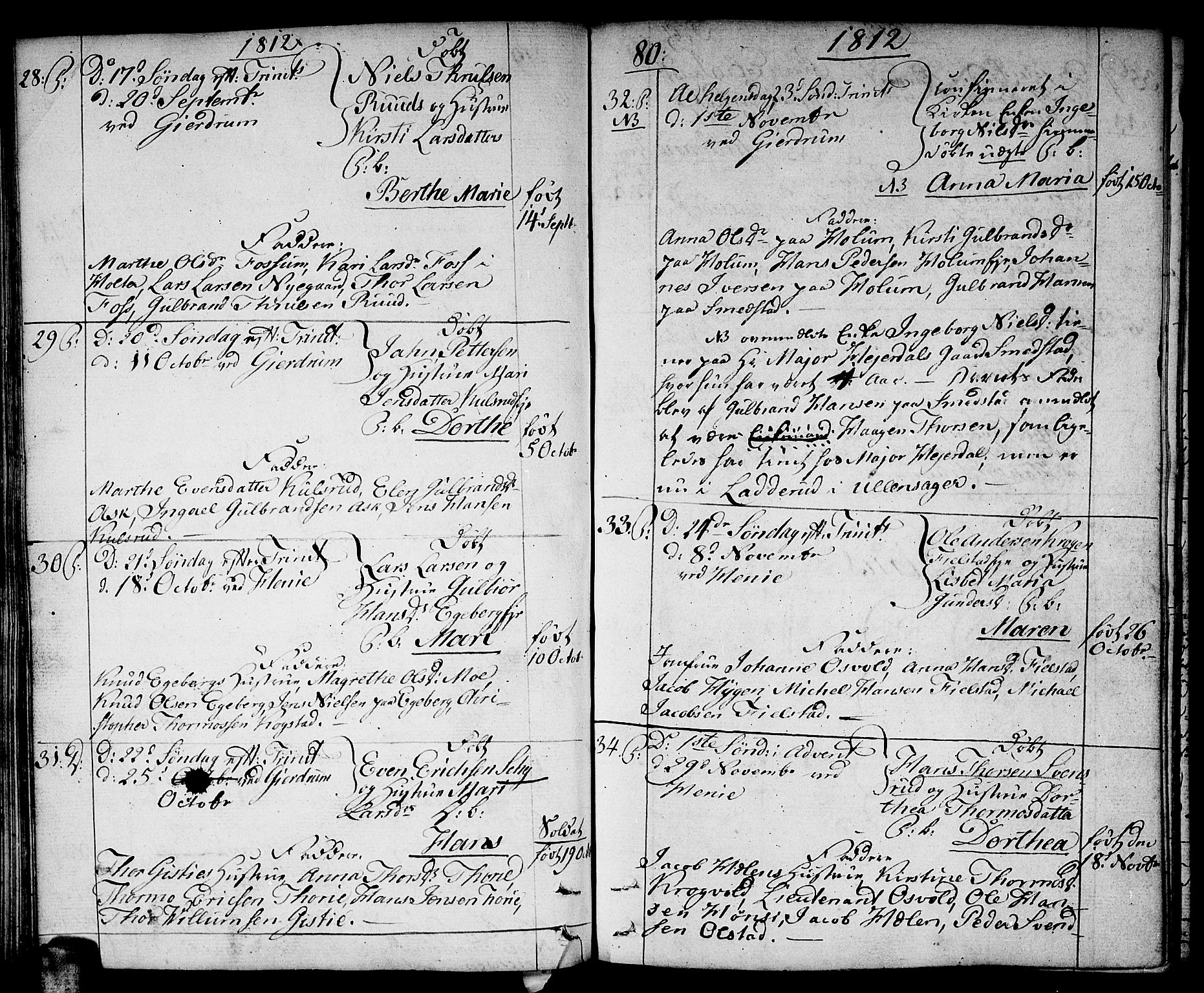 Gjerdrum prestekontor Kirkebøker, AV/SAO-A-10412b/F/Fa/L0003: Parish register (official) no. I 3, 1798-1815, p. 80