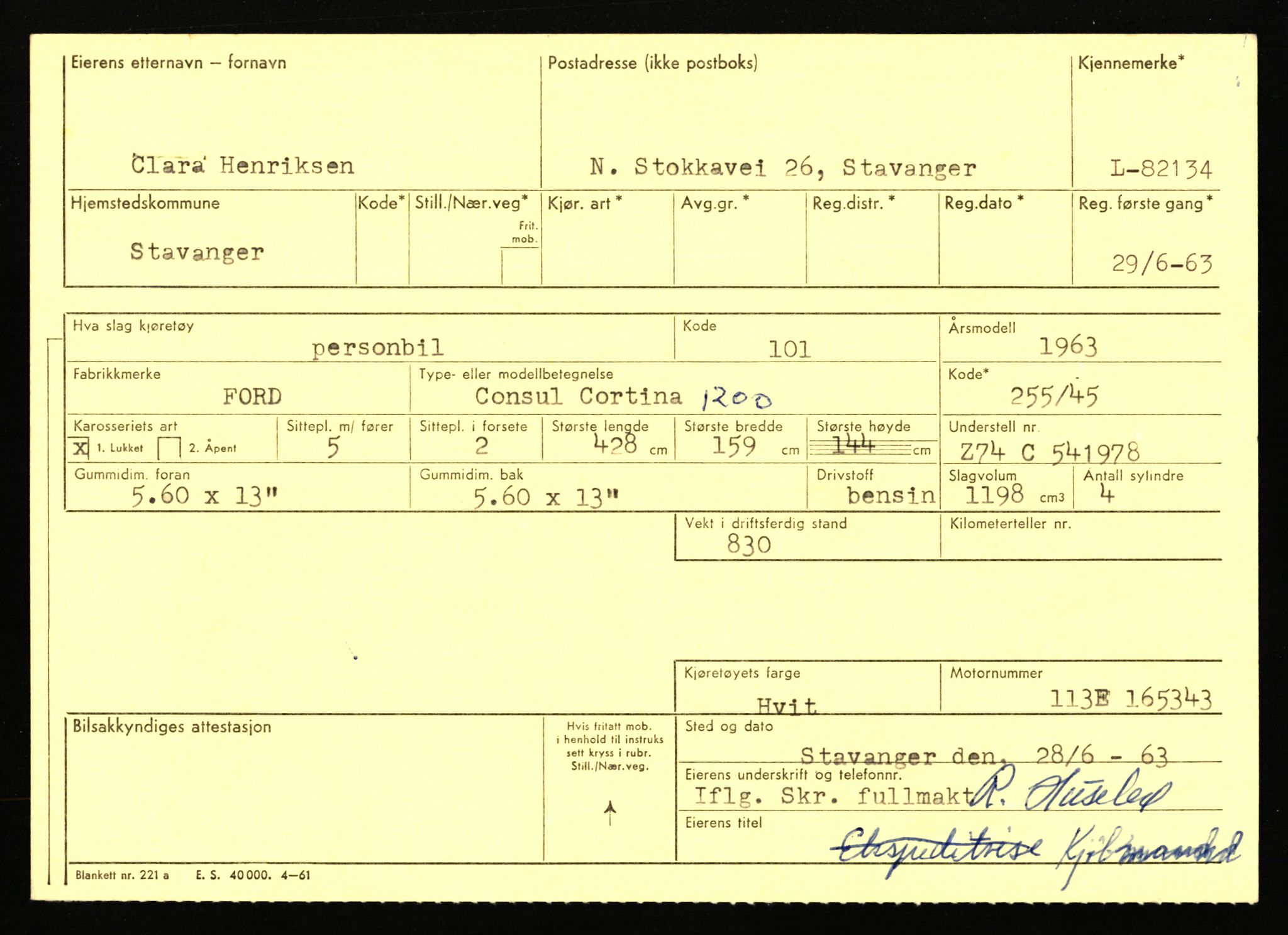 Stavanger trafikkstasjon, AV/SAST-A-101942/0/F/L0071: L-80500 - L-82199, 1930-1971, p. 2639