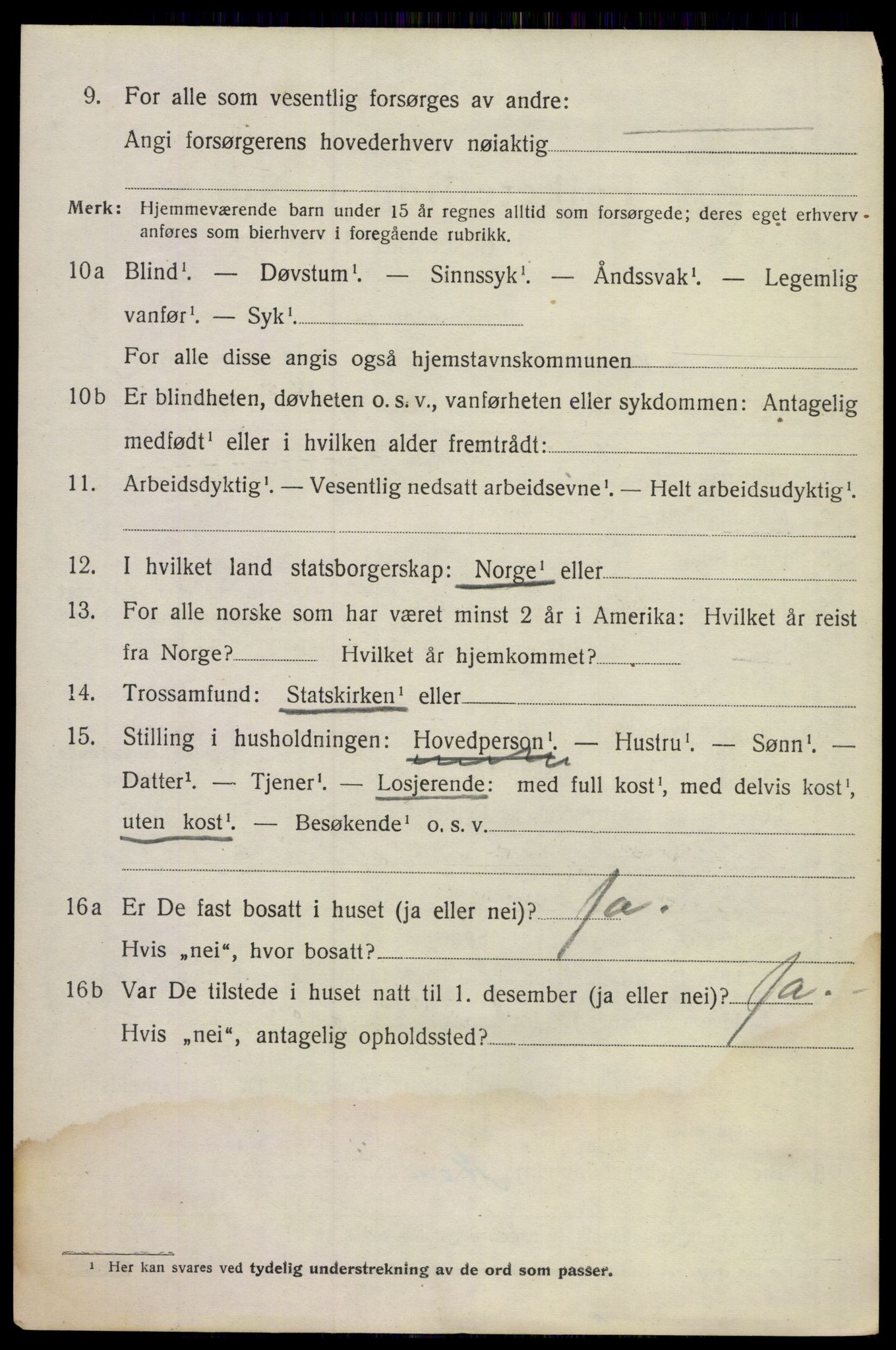 SAKO, 1920 census for Solum, 1920, p. 2251