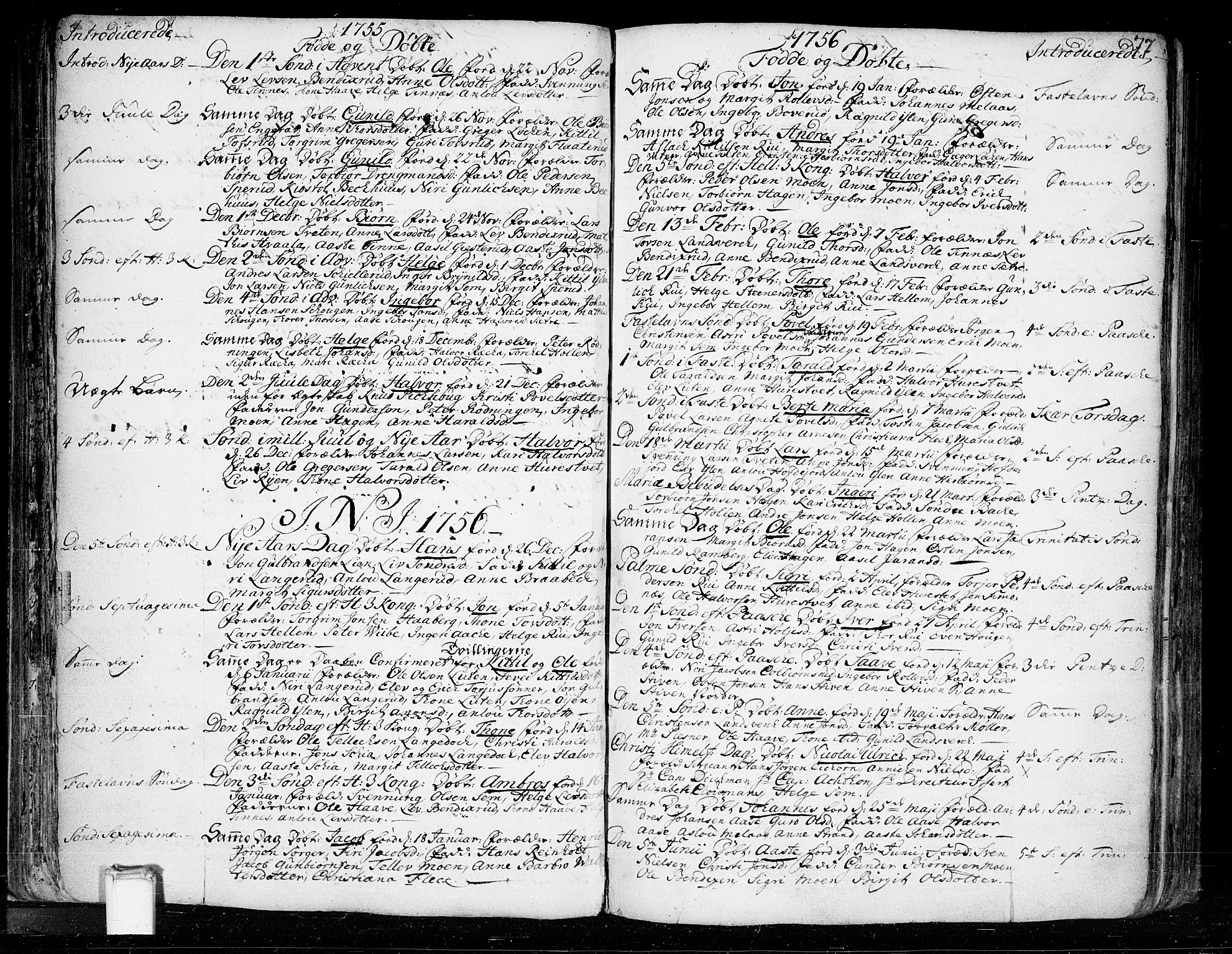 Heddal kirkebøker, SAKO/A-268/F/Fa/L0003: Parish register (official) no. I 3, 1723-1783, p. 77