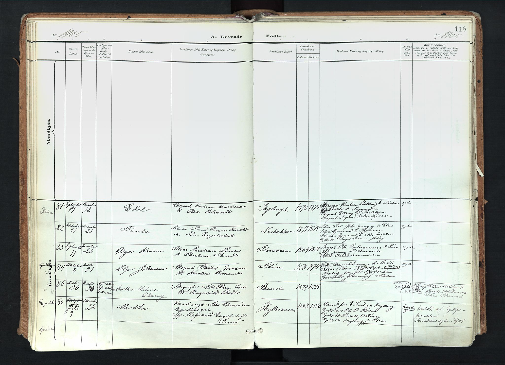 Trysil prestekontor, SAH/PREST-046/H/Ha/Haa/L0012: Parish register (official) no. 12, 1898-1917, p. 118