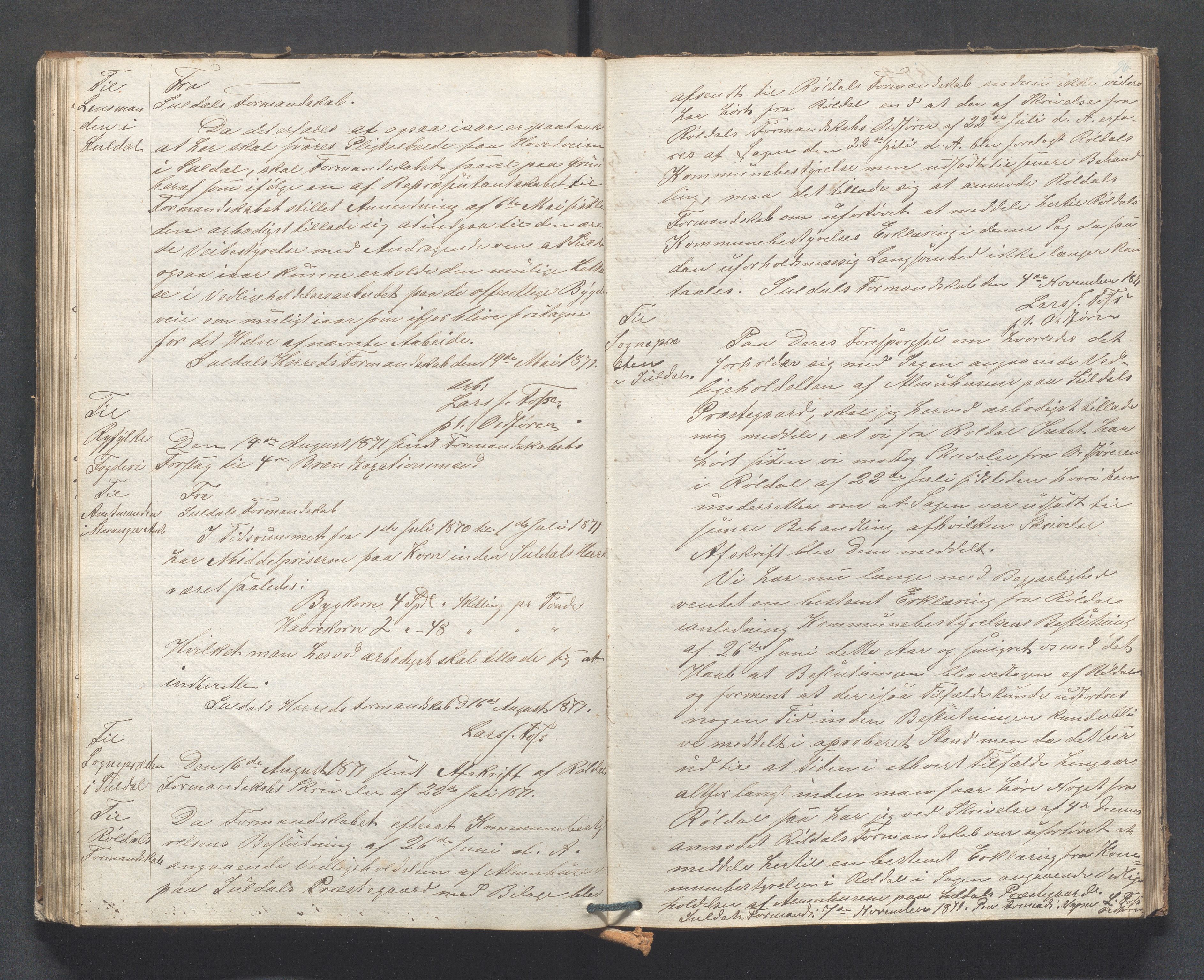 Suldal kommune - Formannskapet/Rådmannen, IKAR/K-101908/B/L0001: Kopibok, 1837-1889, p. 96