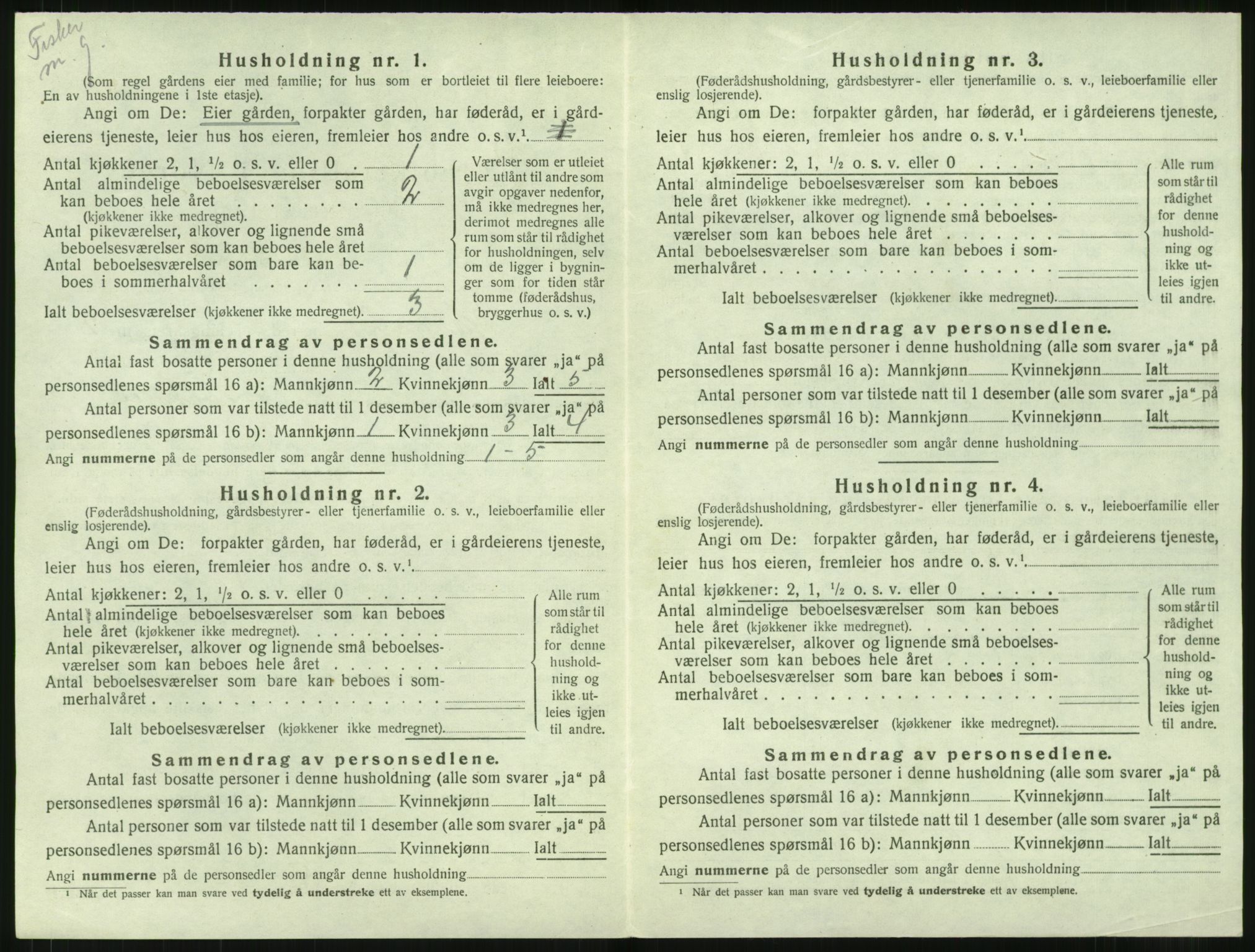 SAT, 1920 census for Haram, 1920, p. 168