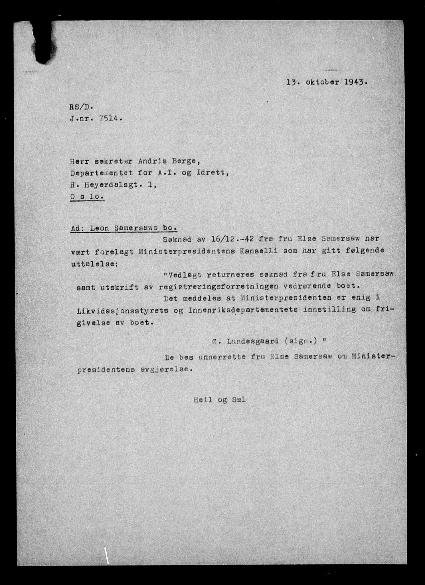 Justisdepartementet, Tilbakeføringskontoret for inndratte formuer, AV/RA-S-1564/H/Hc/Hcc/L0976: --, 1945-1947, p. 612