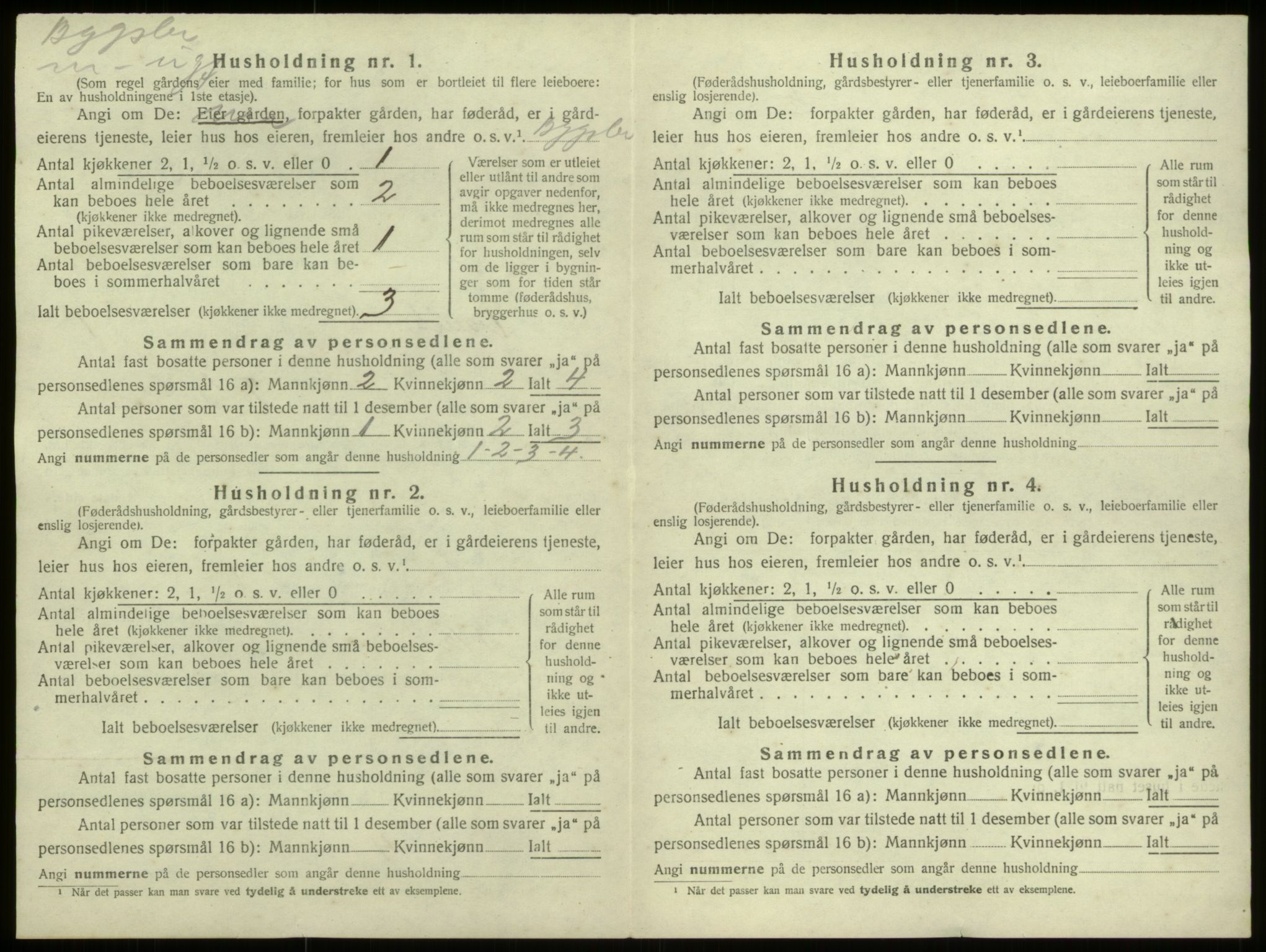SAB, 1920 census for Davik, 1920, p. 70
