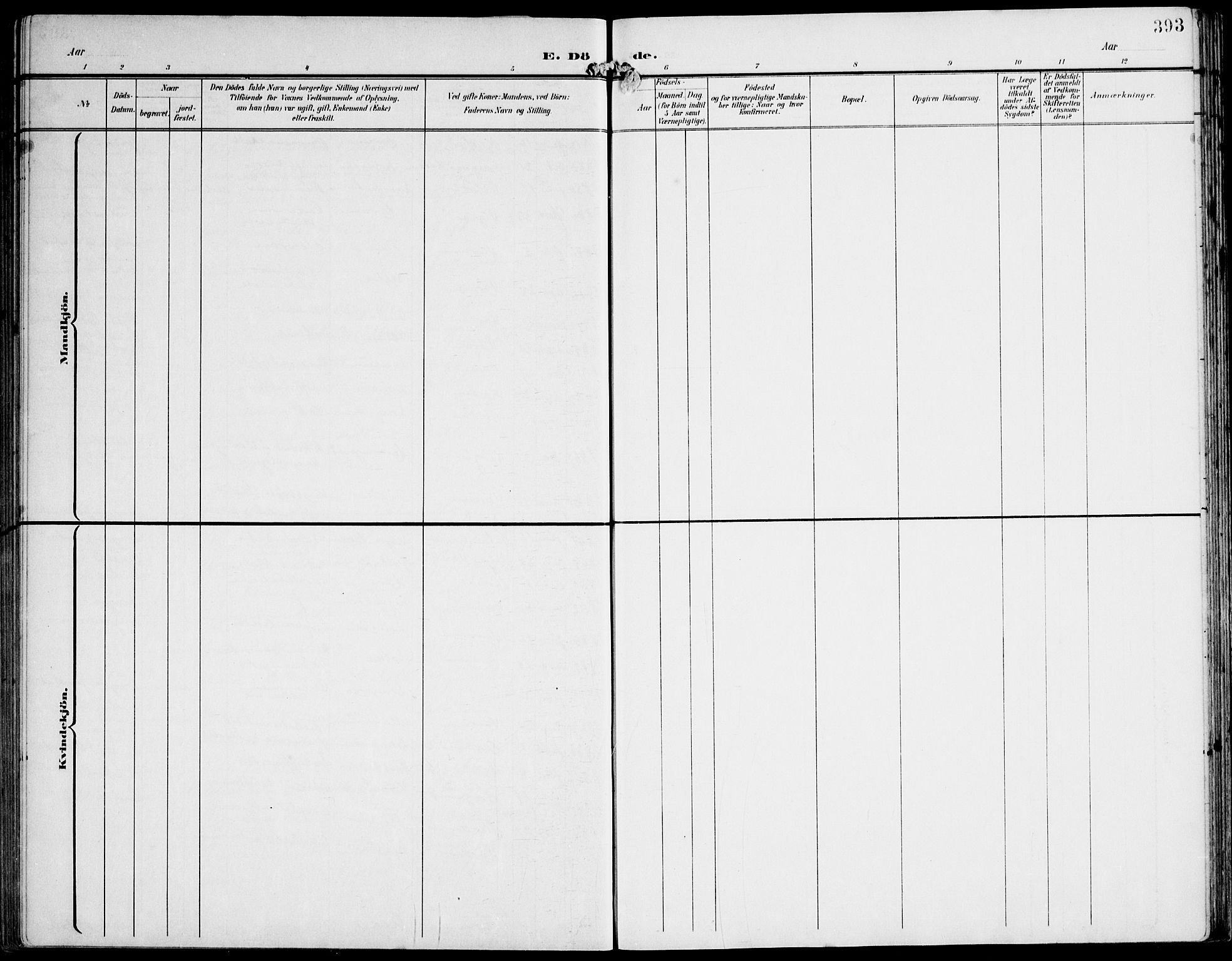 Ministerialprotokoller, klokkerbøker og fødselsregistre - Møre og Romsdal, SAT/A-1454/536/L0511: Parish register (copy) no. 536C06, 1899-1944, p. 393