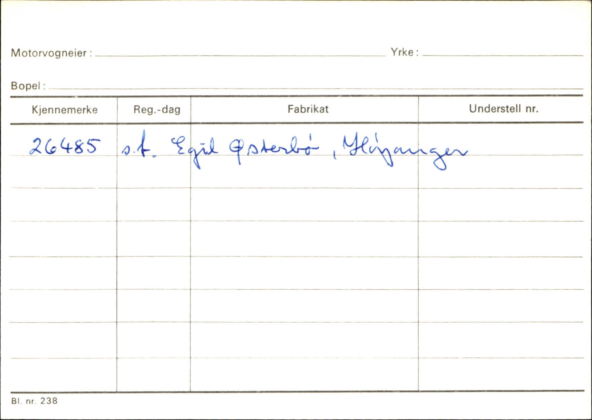 Statens vegvesen, Sogn og Fjordane vegkontor, AV/SAB-A-5301/4/F/L0131: Eigarregister Høyanger P-Å. Stryn S-Å, 1945-1975, p. 632