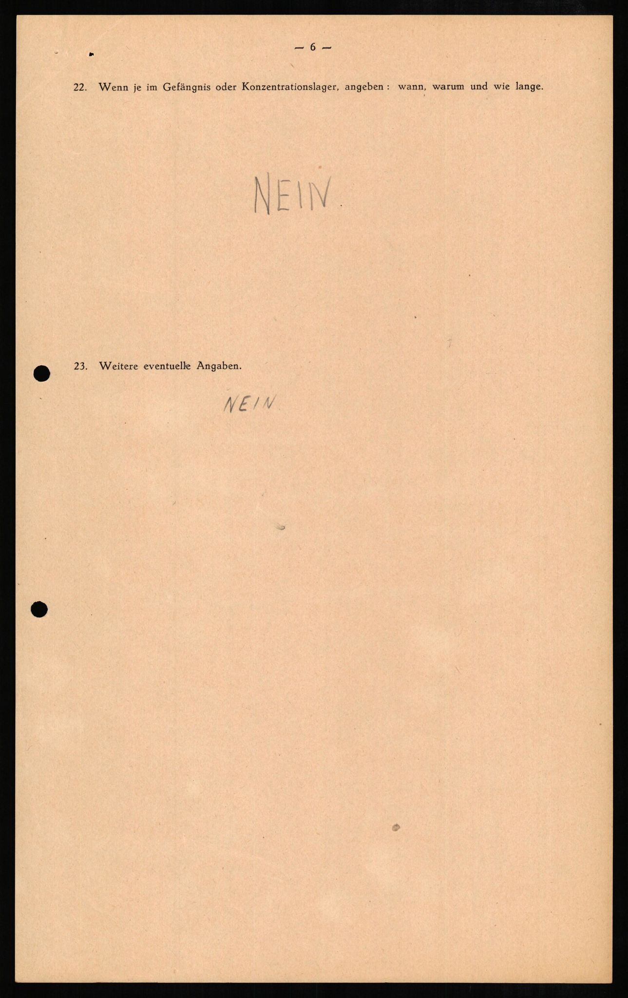 Forsvaret, Forsvarets overkommando II, AV/RA-RAFA-3915/D/Db/L0009: CI Questionaires. Tyske okkupasjonsstyrker i Norge. Tyskere., 1945-1946, p. 422