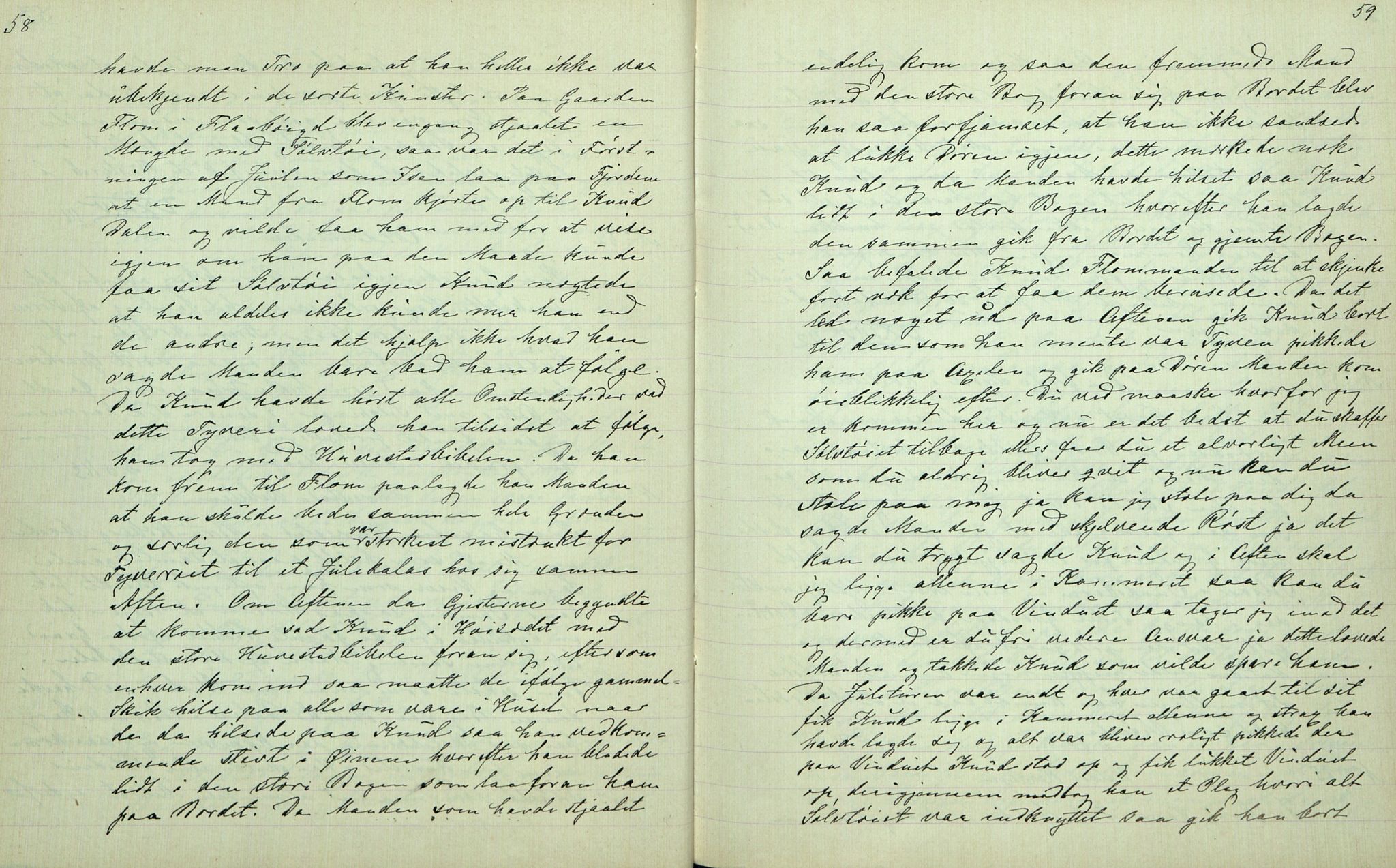 Rikard Berge, TEMU/TGM-A-1003/F/L0007/0009: 251-299 / 259 Bø i Telemarken III. Samlet af Halvor Nilsen Tvedten, 1894-1895, p. 58-59