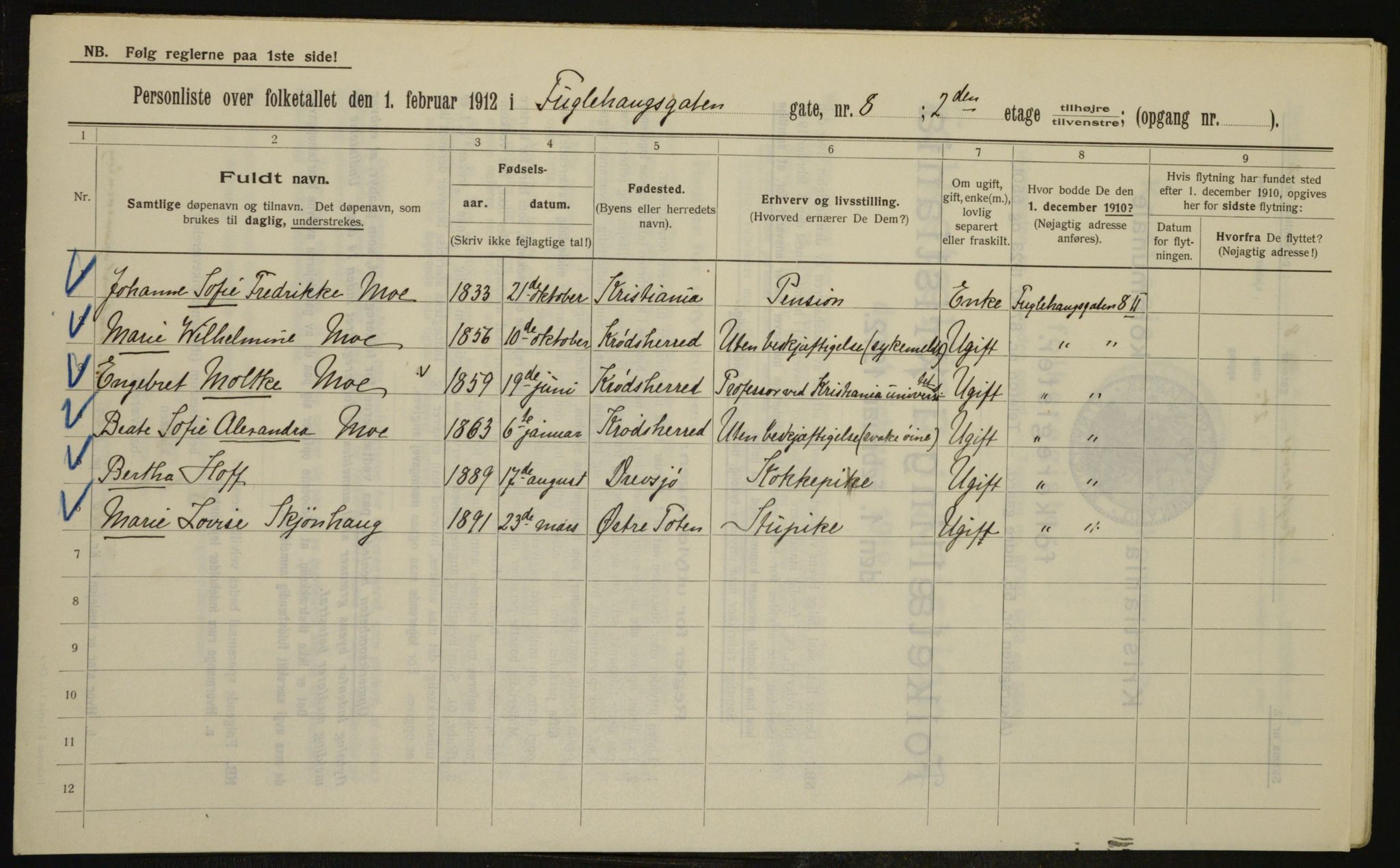 OBA, Municipal Census 1912 for Kristiania, 1912, p. 28228