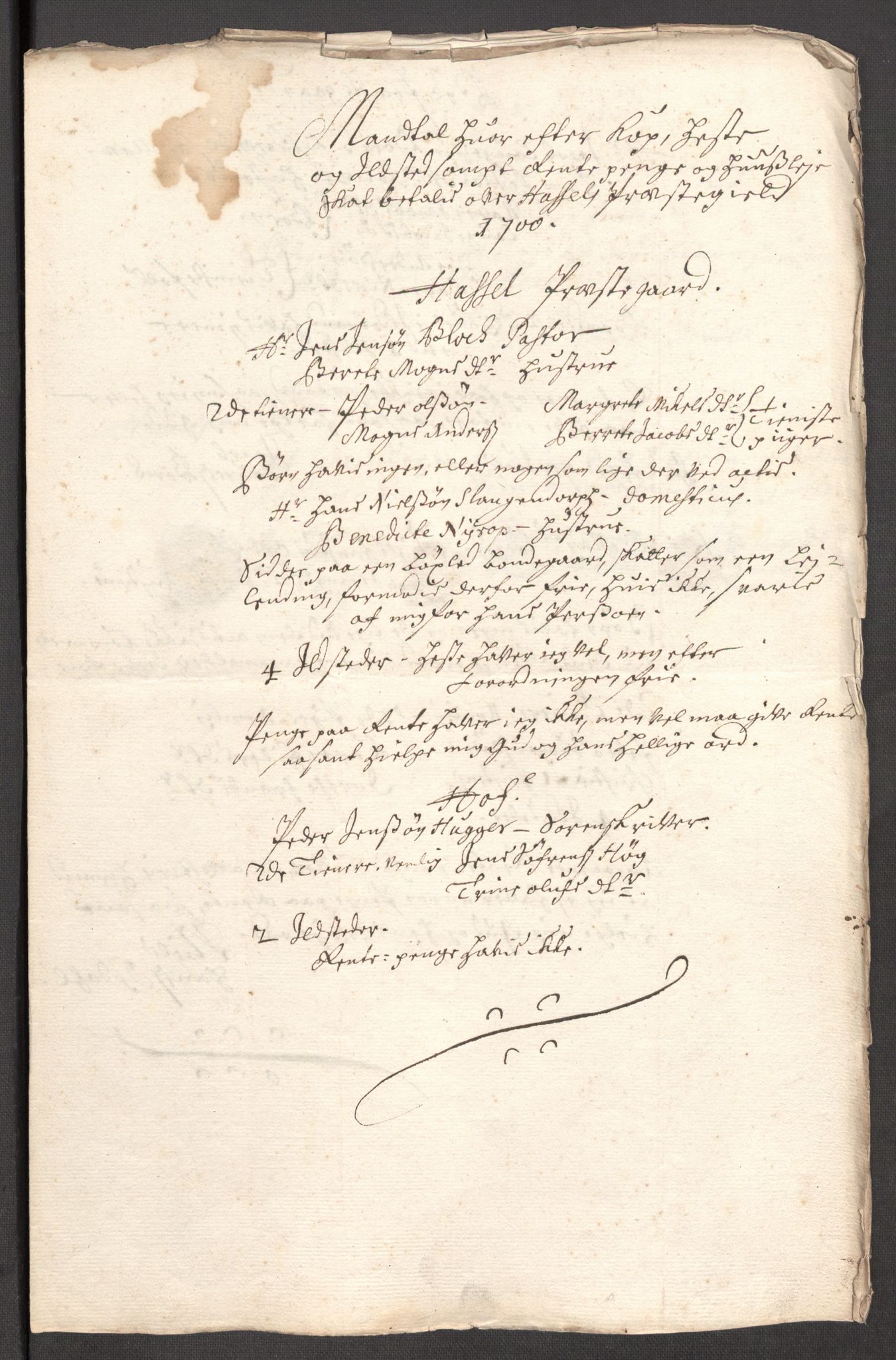 Rentekammeret inntil 1814, Reviderte regnskaper, Fogderegnskap, AV/RA-EA-4092/R67/L4678: Fogderegnskap Vesterålen, Andenes og Lofoten, 1696-1708, p. 302