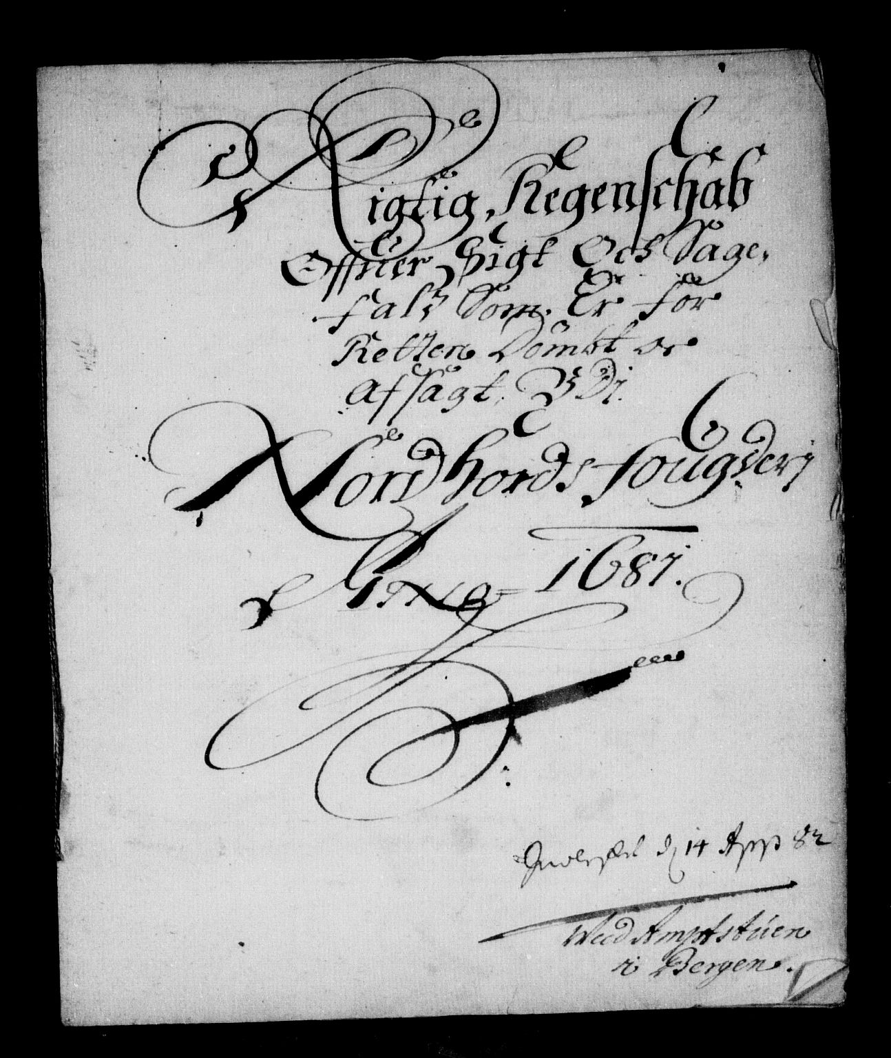 Rentekammeret inntil 1814, Reviderte regnskaper, Stiftamtstueregnskaper, Bergen stiftamt, AV/RA-EA-6043/R/Rc/L0060: Bergen stiftamt, 1680-1681