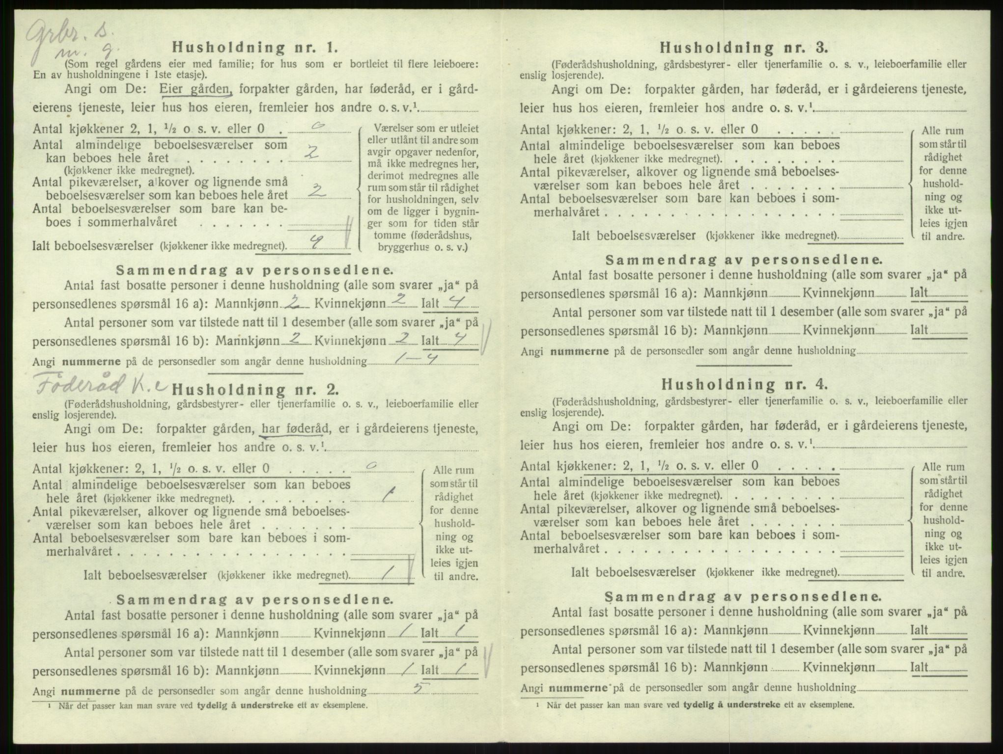 SAB, 1920 census for Lavik, 1920, p. 74