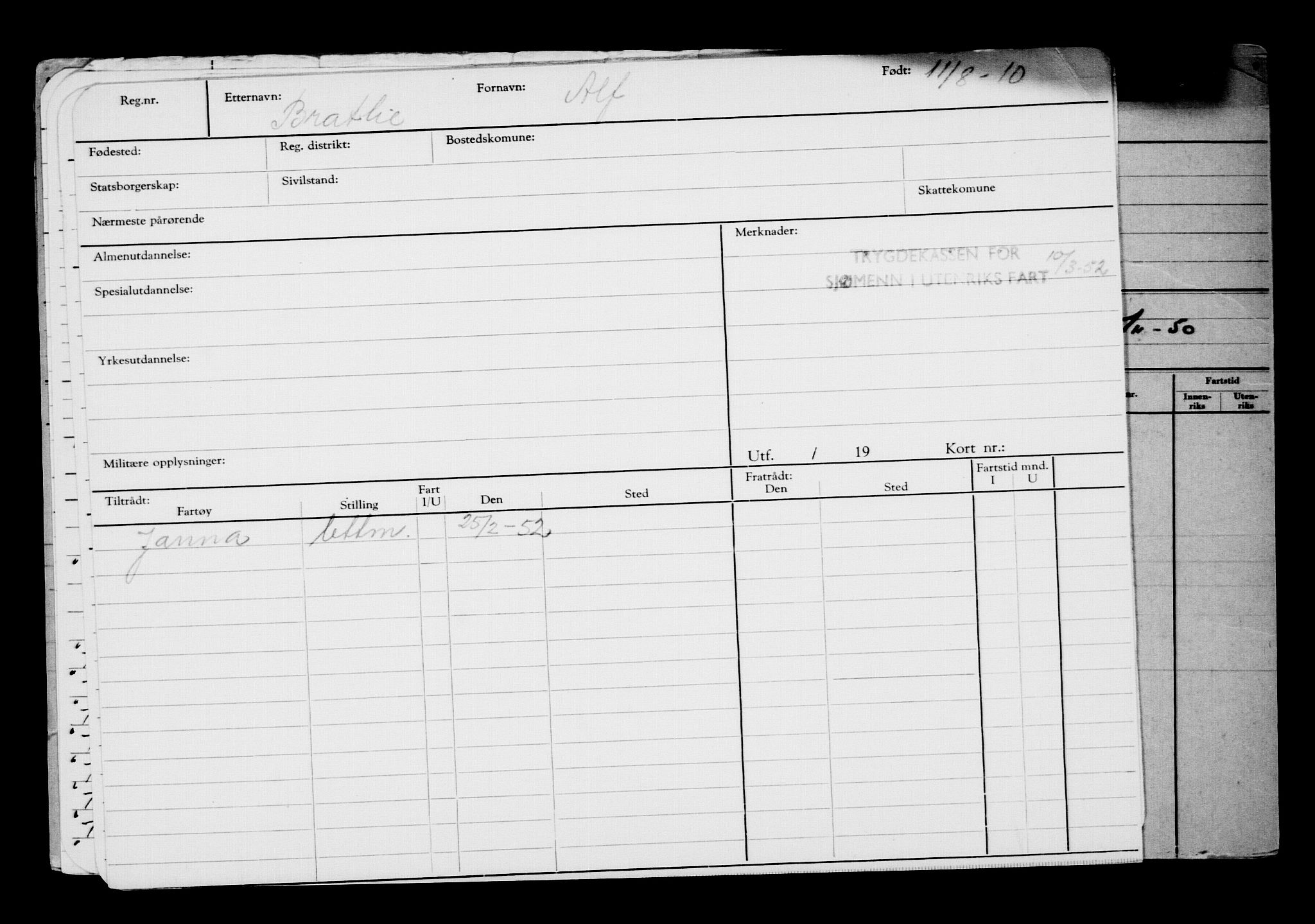 Direktoratet for sjømenn, AV/RA-S-3545/G/Gb/L0091: Hovedkort, 1910, p. 159