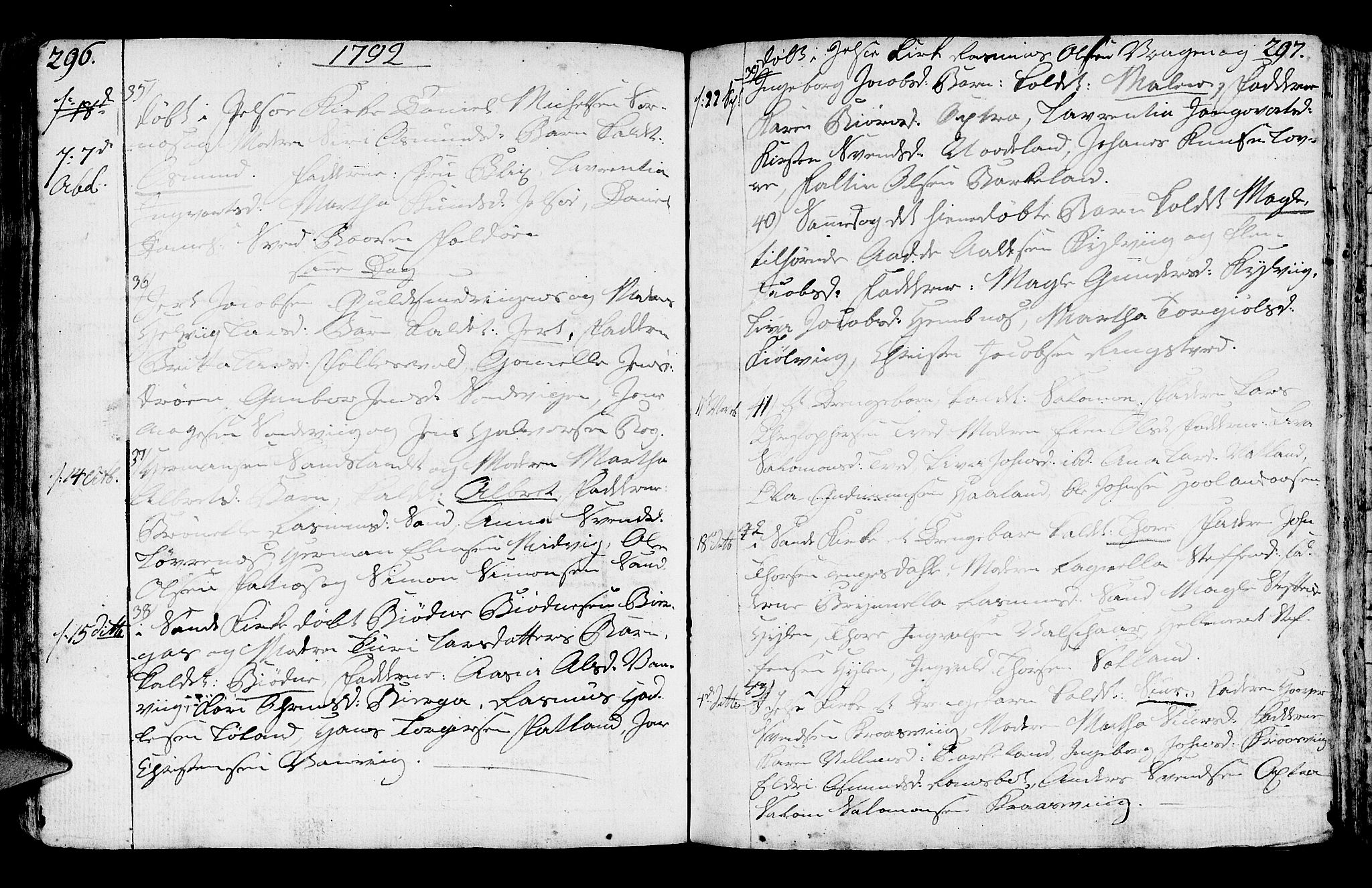 Jelsa sokneprestkontor, SAST/A-101842/01/IV: Parish register (official) no. A 3, 1768-1796, p. 296-297