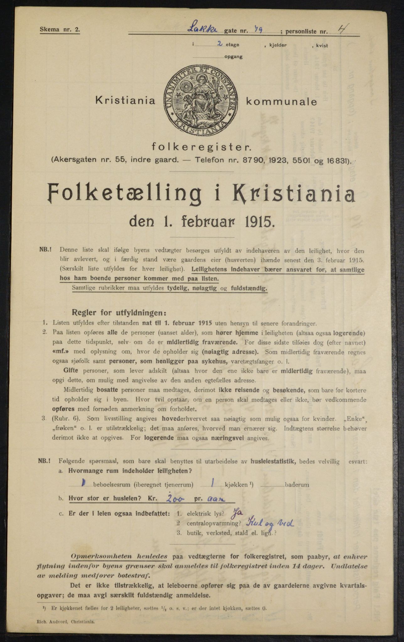 OBA, Municipal Census 1915 for Kristiania, 1915, p. 55775