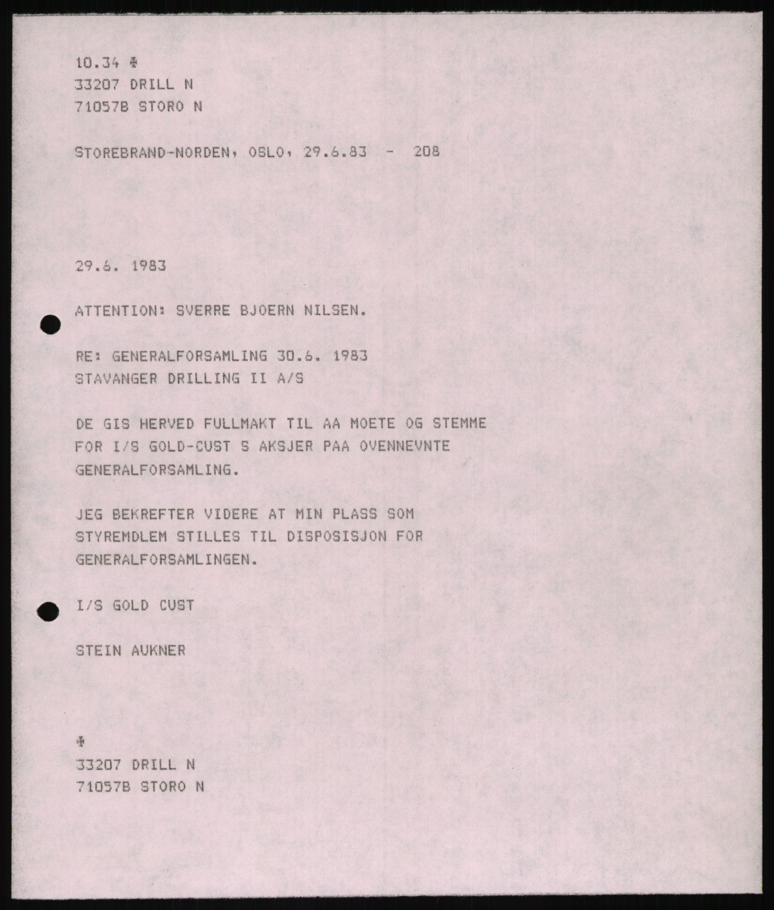 Pa 1503 - Stavanger Drilling AS, AV/SAST-A-101906/D/L0006: Korrespondanse og saksdokumenter, 1974-1984, p. 149