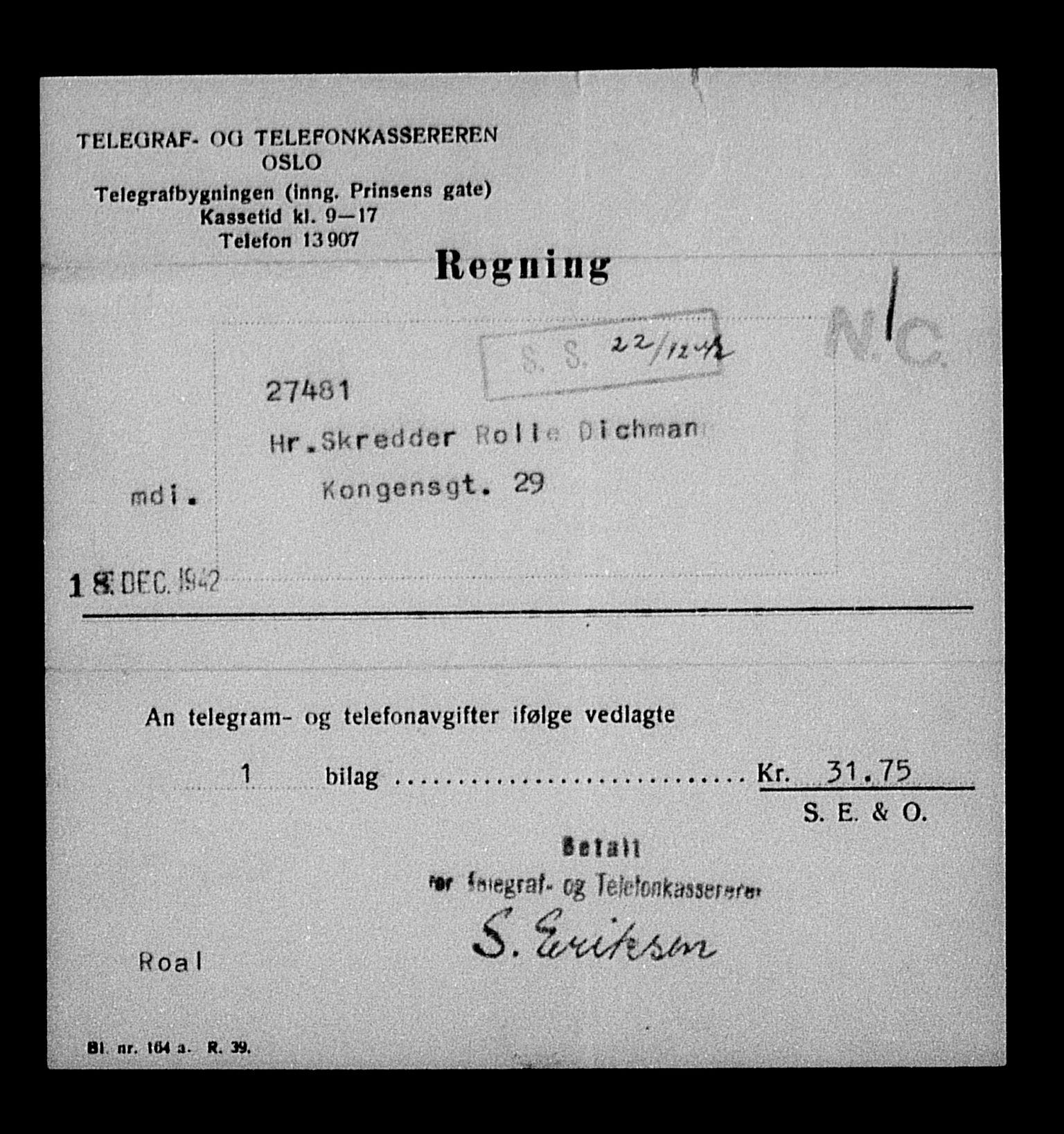 Justisdepartementet, Tilbakeføringskontoret for inndratte formuer, AV/RA-S-1564/H/Hc/Hcc/L0930: --, 1945-1947, p. 301