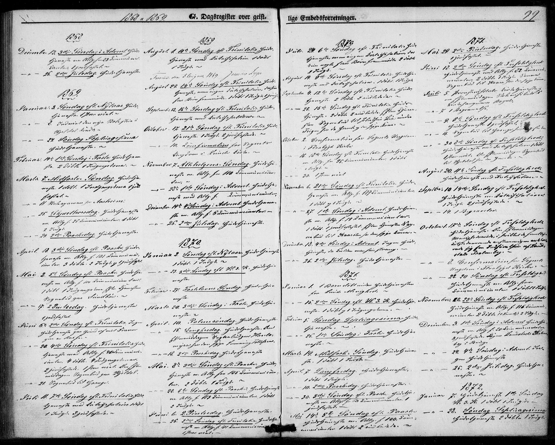 Lunde kirkebøker, SAKO/A-282/F/Fb/L0002: Parish register (official) no. II 2, 1861-1881, p. 99