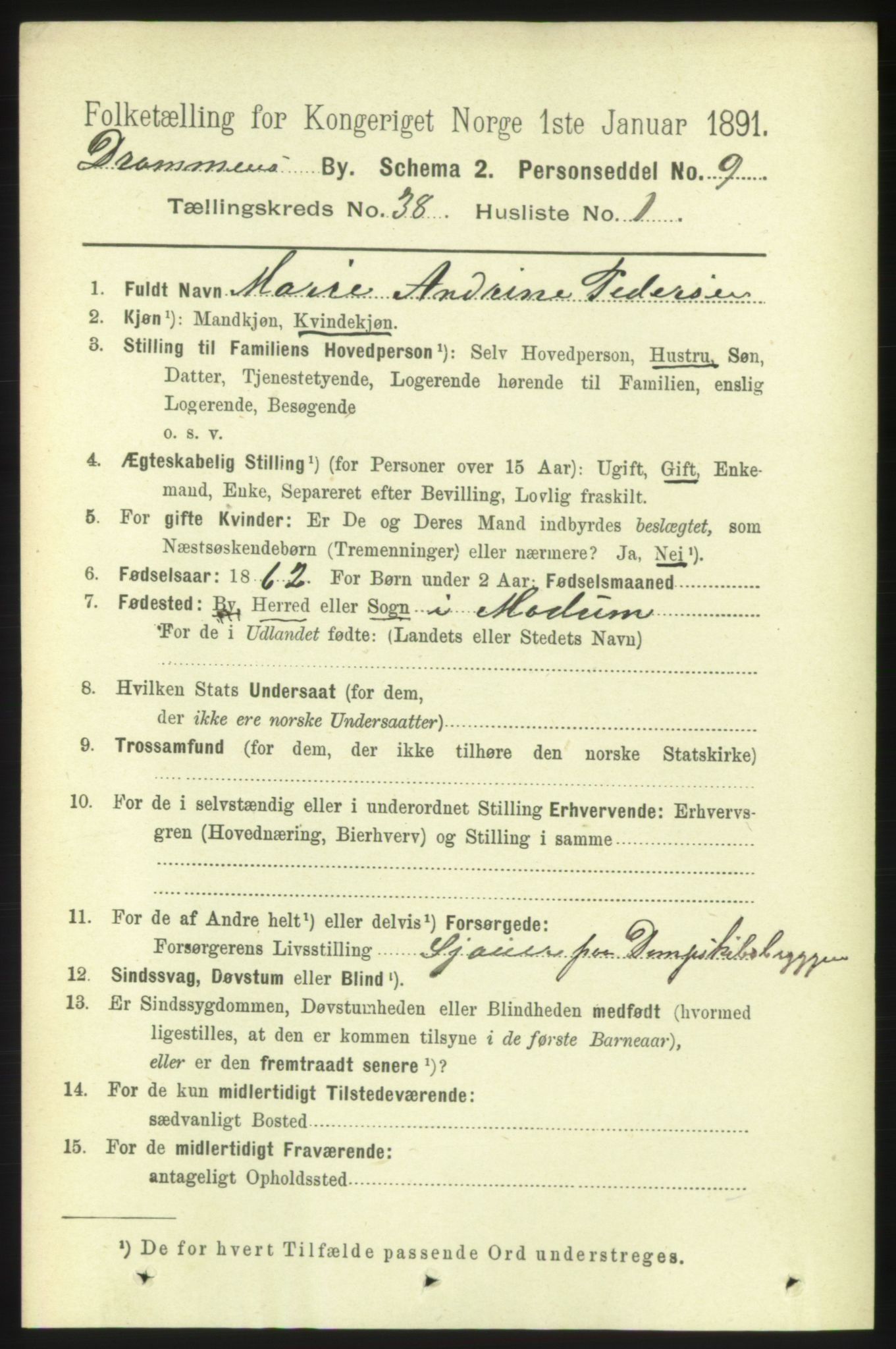 RA, 1891 census for 0602 Drammen, 1891, p. 22944