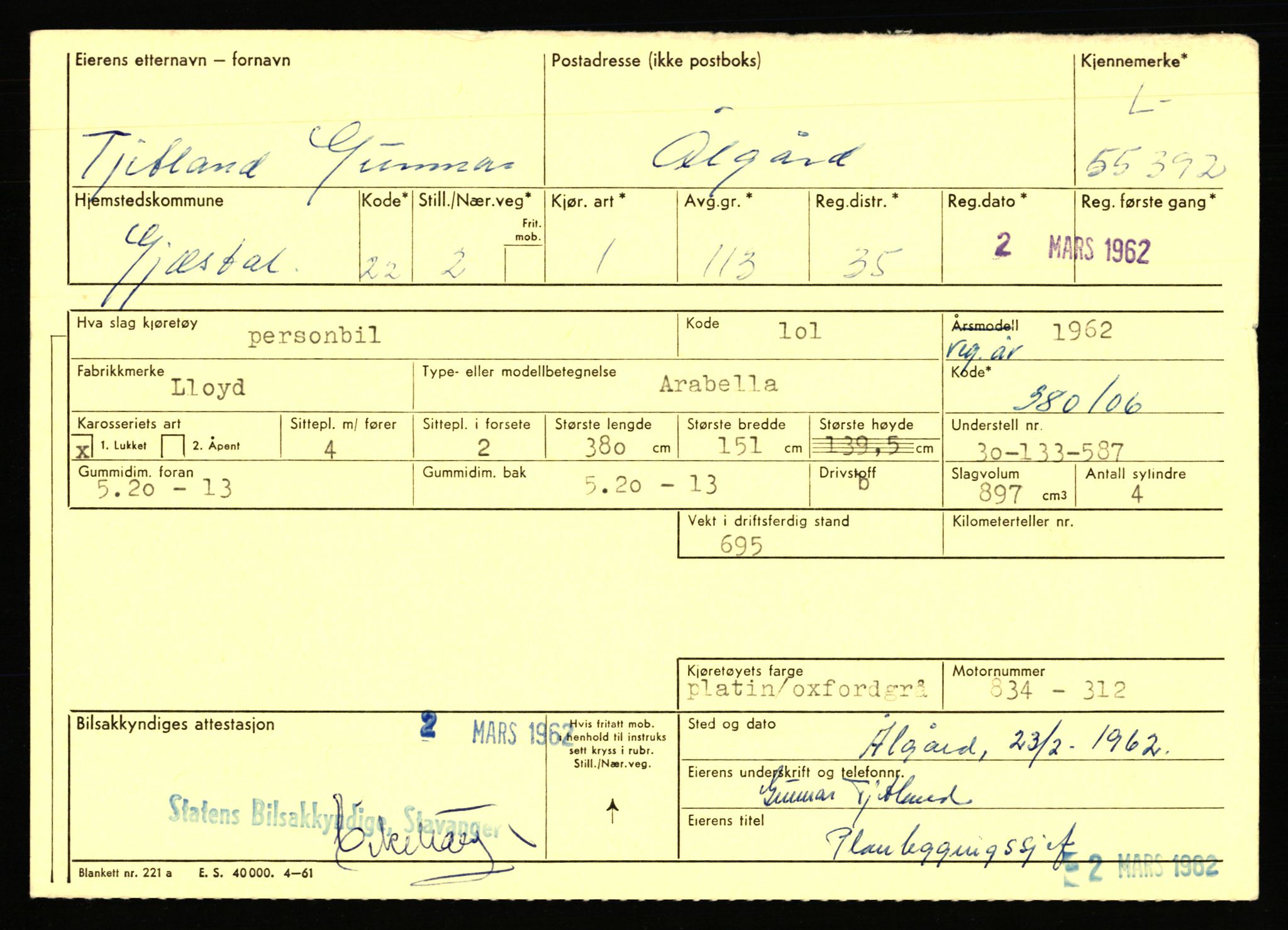 Stavanger trafikkstasjon, AV/SAST-A-101942/0/F/L0054: L-54200 - L-55699, 1930-1971, p. 2363