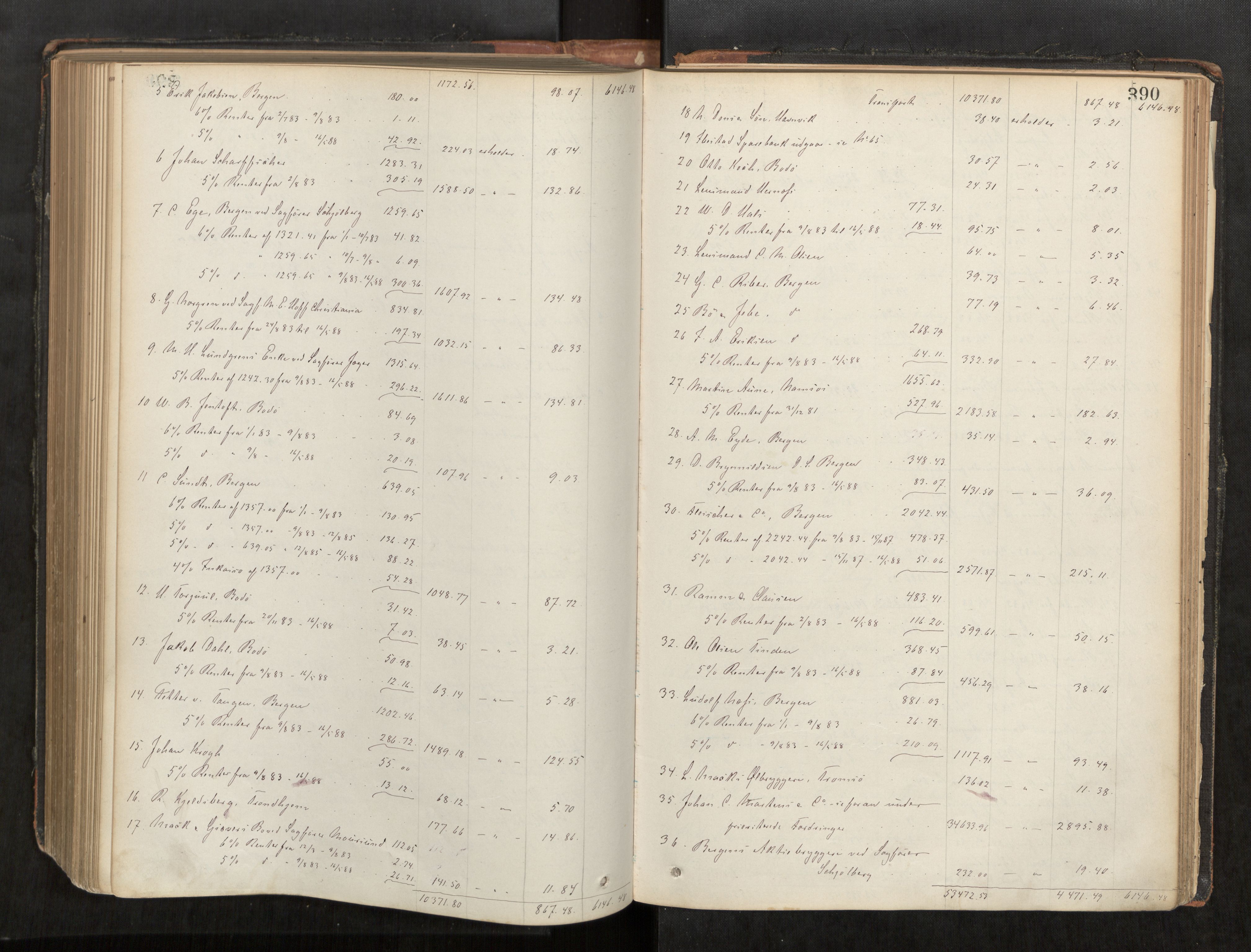 Vesterålen sorenskriveri, AV/SAT-A-4180/1/3/3A/L0021: Skifteslutningsprotokoll, 1879-1890, p. 390