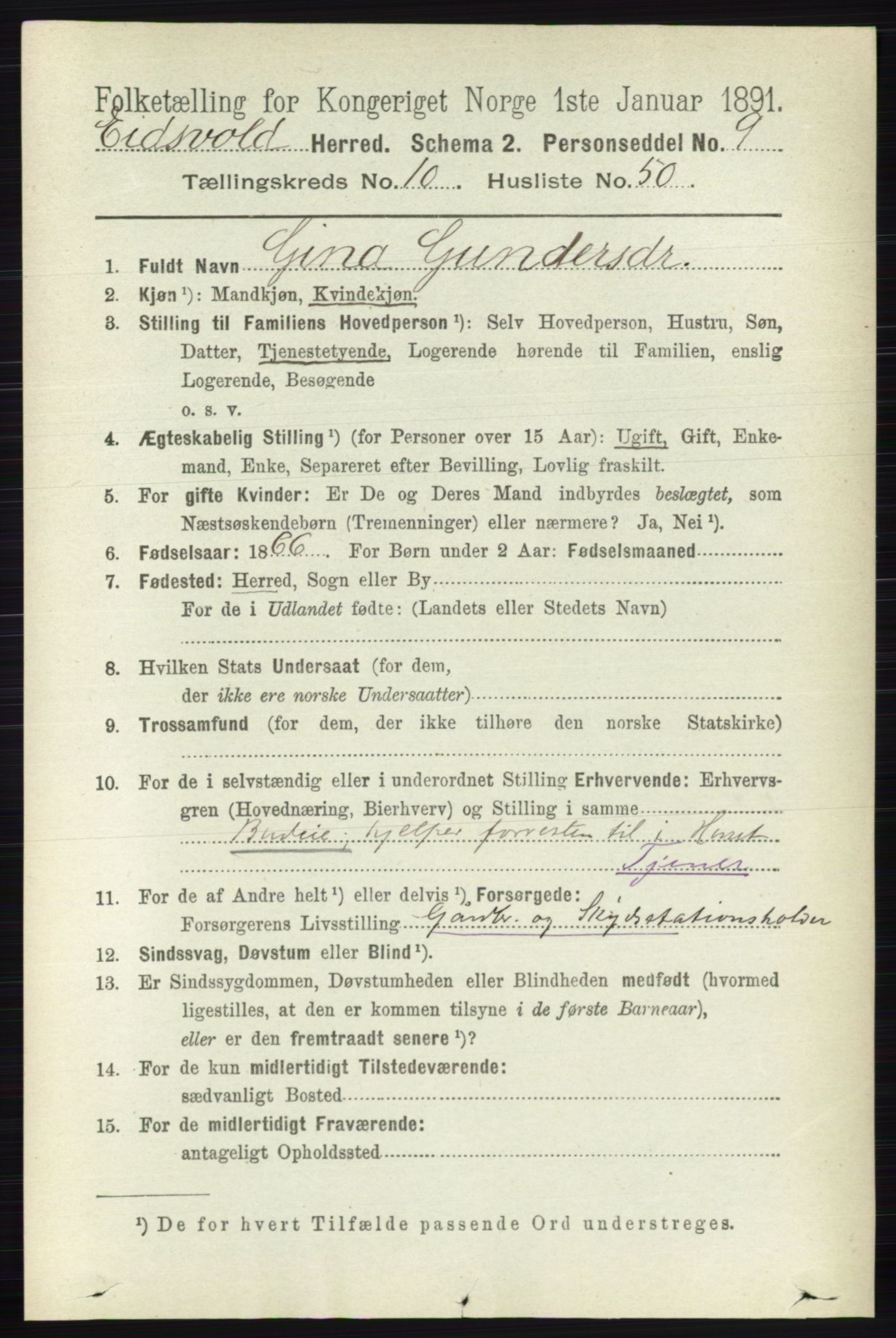 RA, 1891 census for 0237 Eidsvoll, 1891, p. 7162