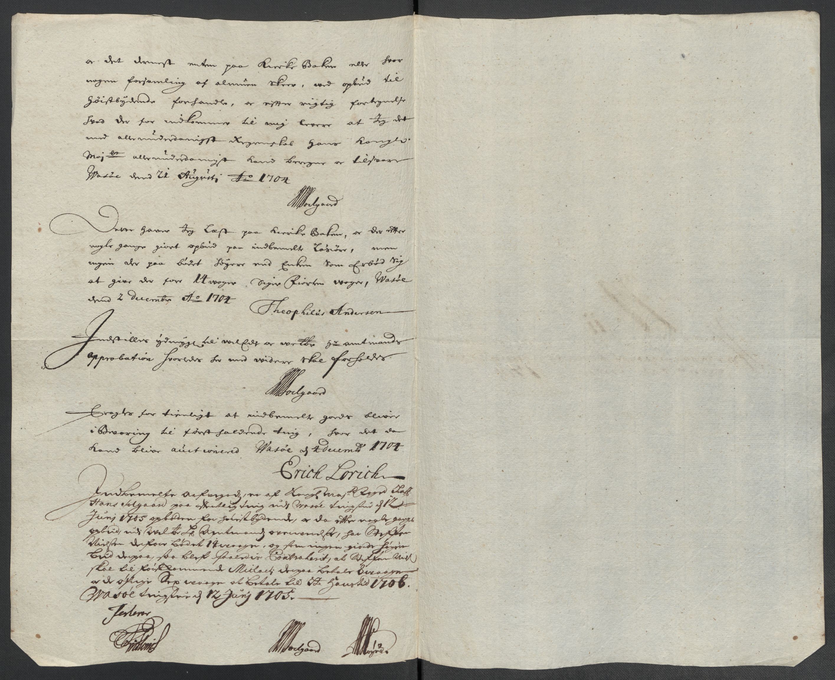 Rentekammeret inntil 1814, Reviderte regnskaper, Fogderegnskap, RA/EA-4092/R69/L4853: Fogderegnskap Finnmark/Vardøhus, 1705-1706, p. 97