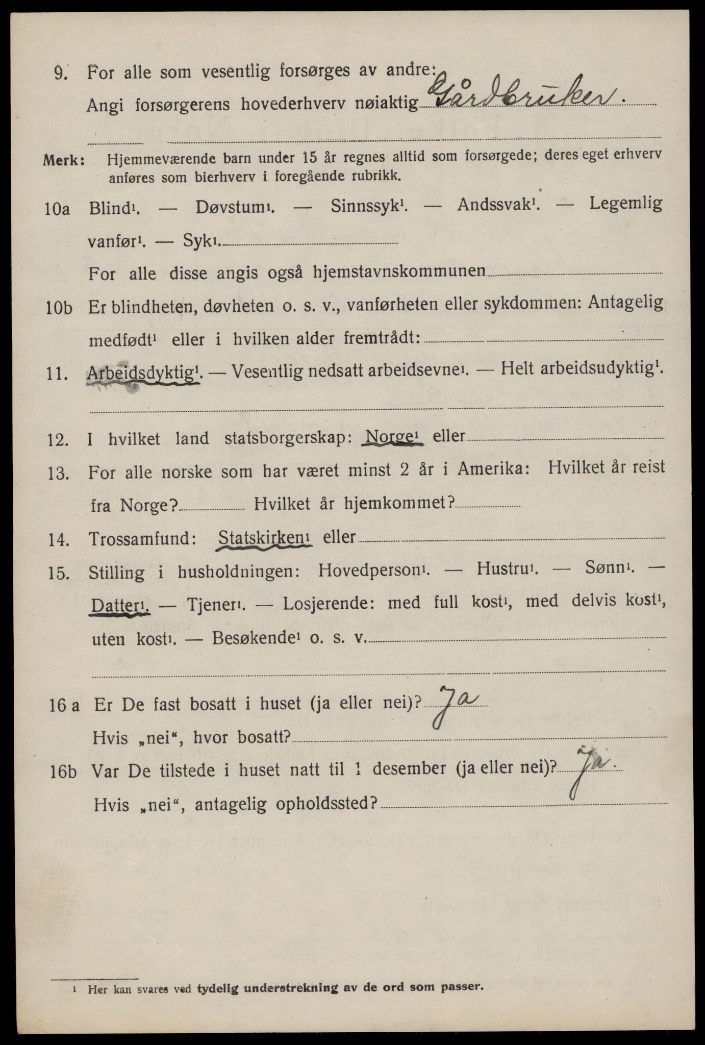 SAKO, 1920 census for Nissedal, 1920, p. 1548