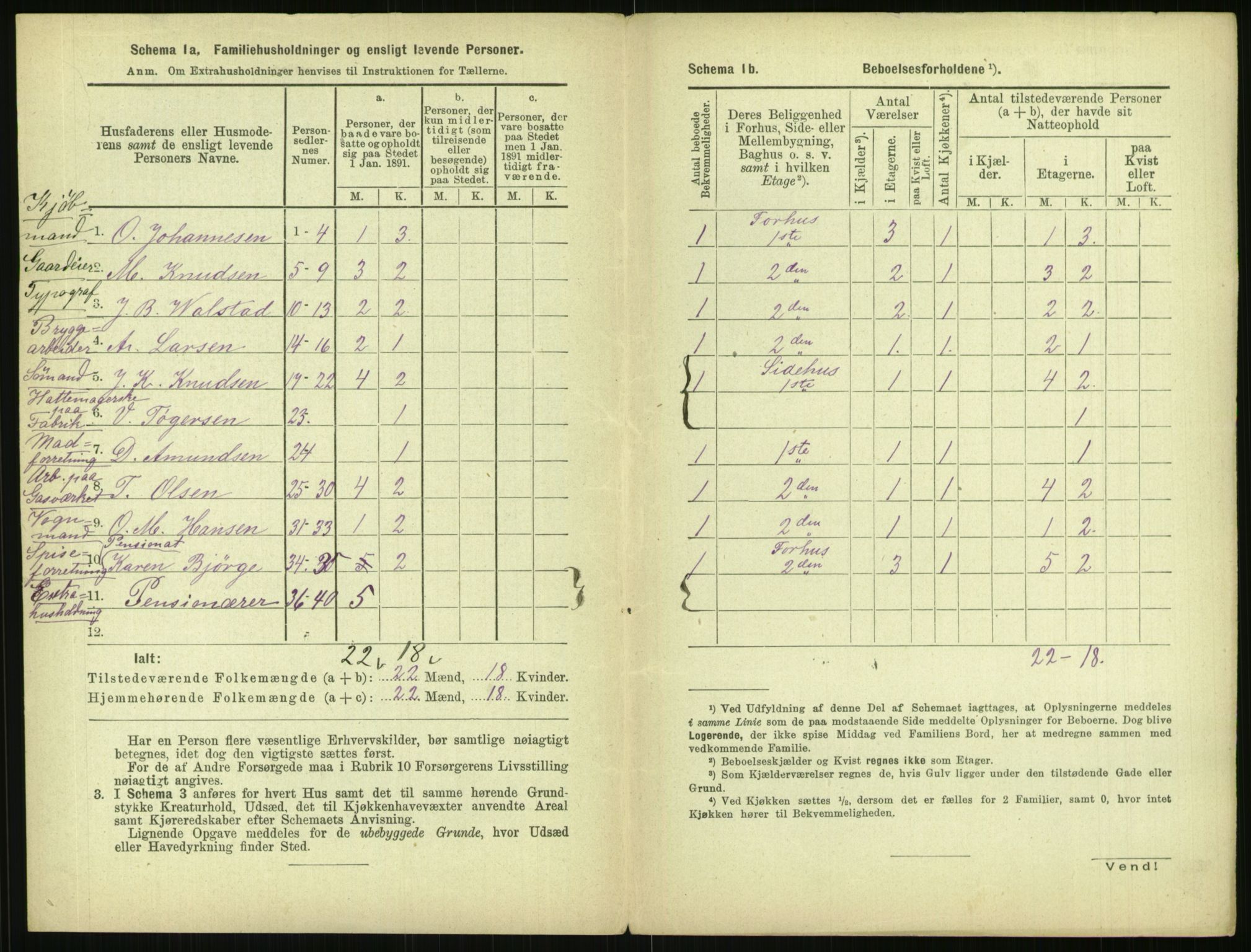 RA, 1891 census for 0301 Kristiania, 1891, p. 145278