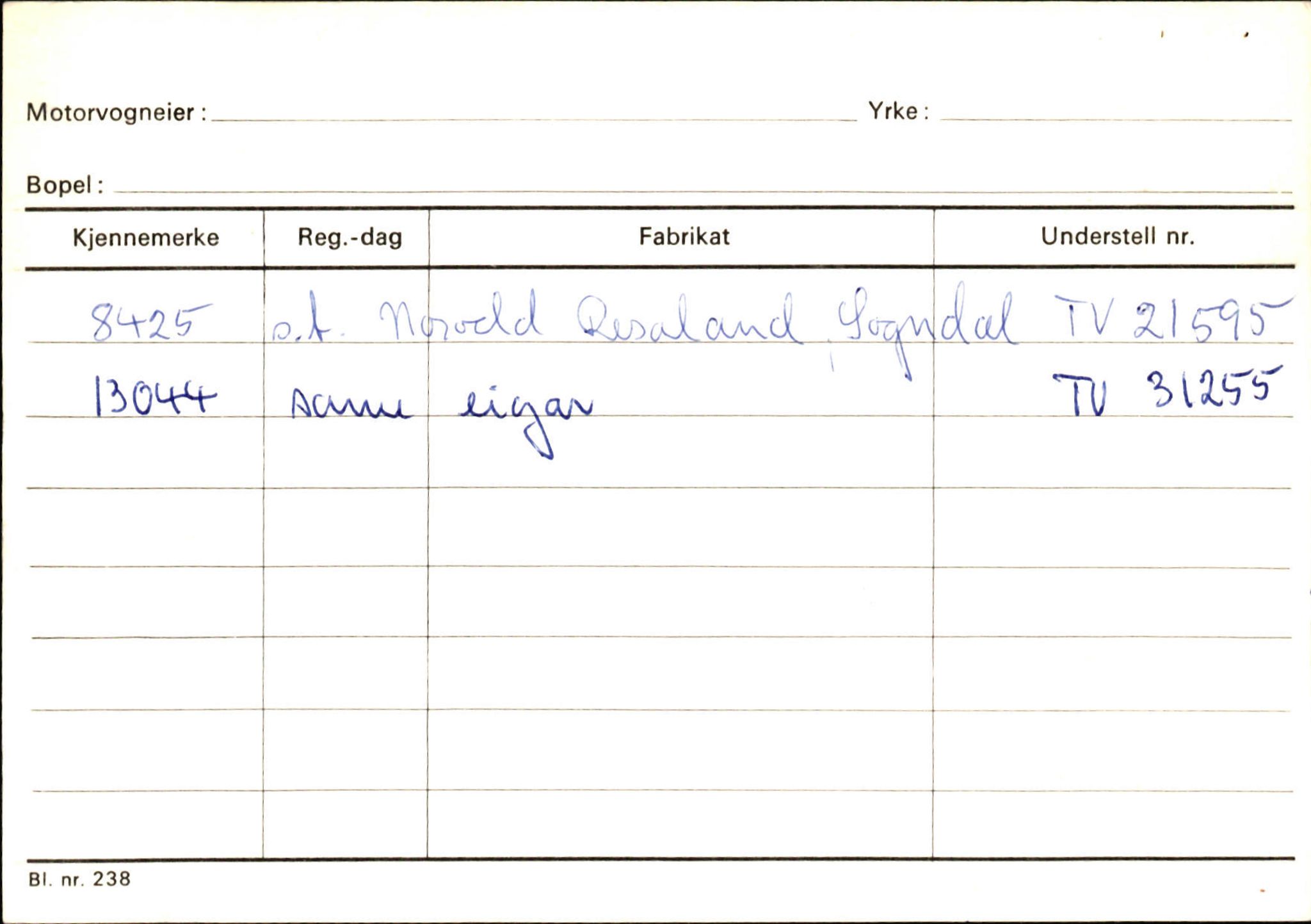 Statens vegvesen, Sogn og Fjordane vegkontor, AV/SAB-A-5301/4/F/L0126: Eigarregister Fjaler M-Å. Leikanger A-Å, 1945-1975, p. 2187