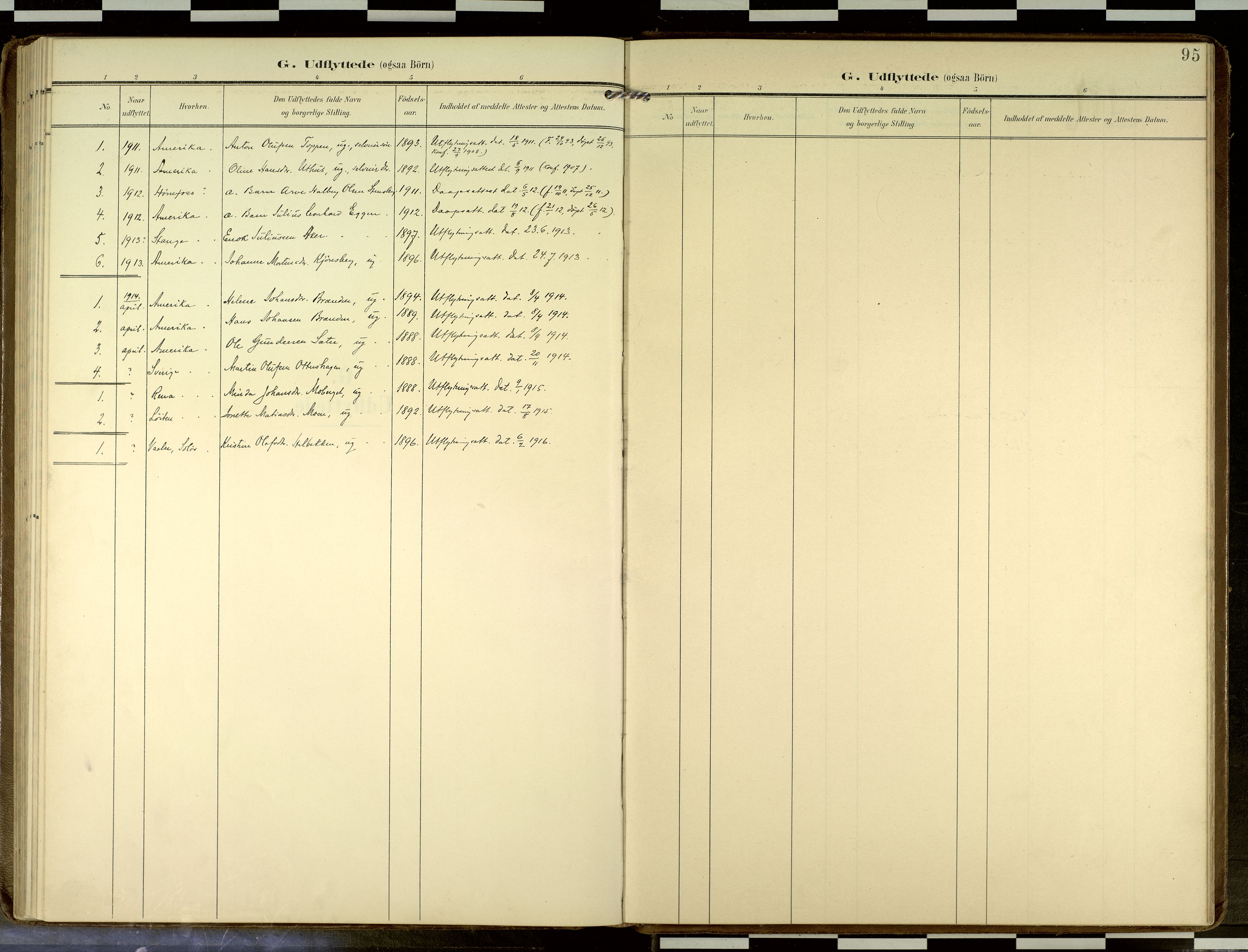 Elverum prestekontor, SAH/PREST-044/H/Ha/Haa/L0019: Parish register (official) no. 19, 1903-1926, p. 95