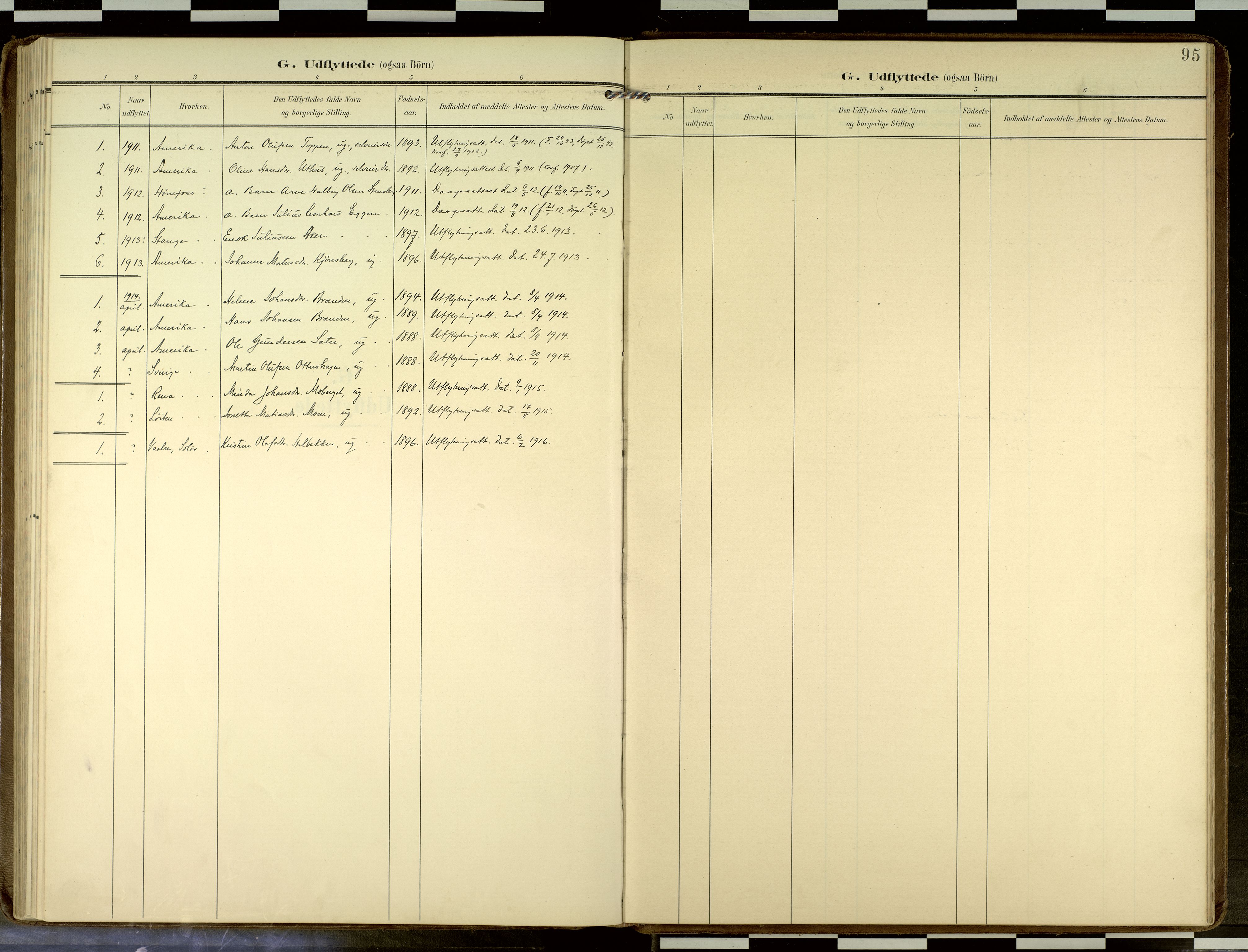Elverum prestekontor, AV/SAH-PREST-044/H/Ha/Haa/L0019: Parish register (official) no. 19, 1903-1926, p. 95
