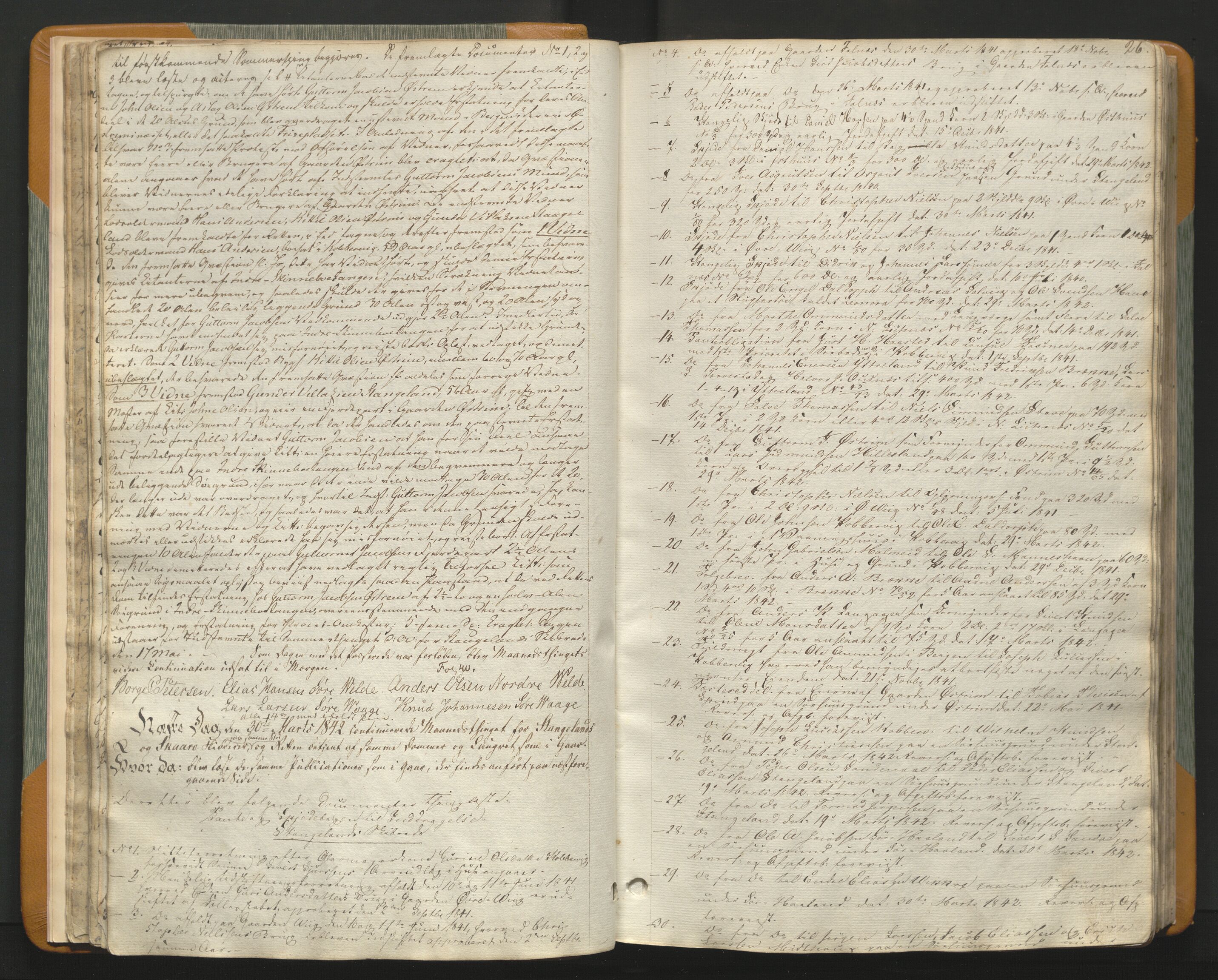 Karmsund sorenskriveri, AV/SAST-A-100311/01/I/IA/IAB/L0004a: TINGBOK, 1841-1846, p. 25b-26a