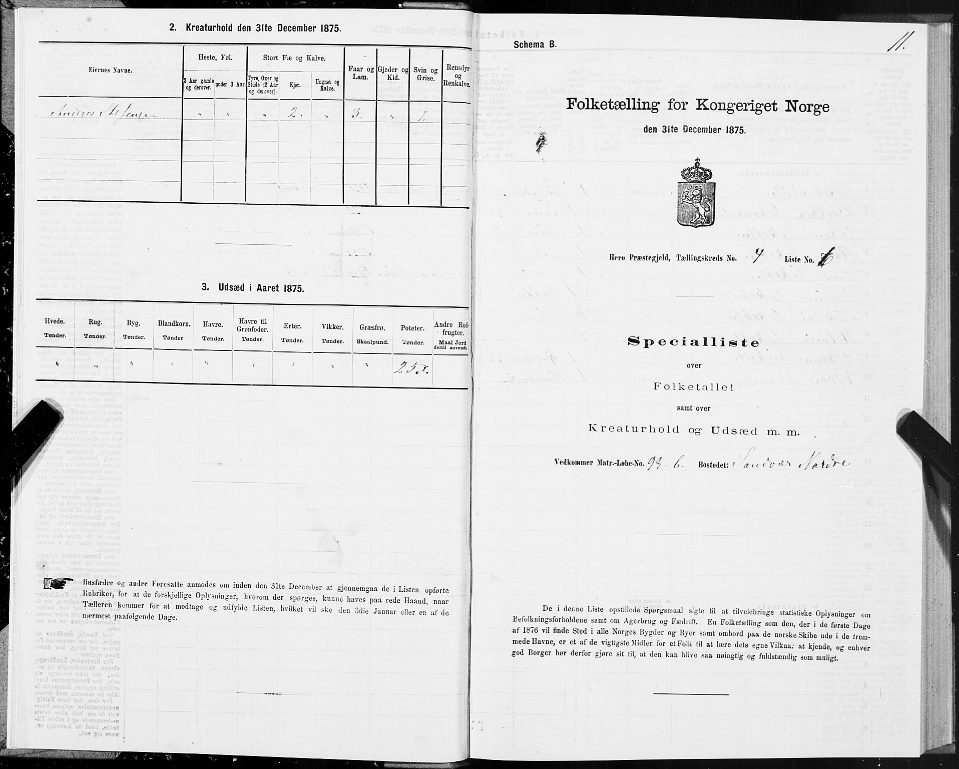 SAT, 1875 census for 1818P Herøy, 1875, p. 3011