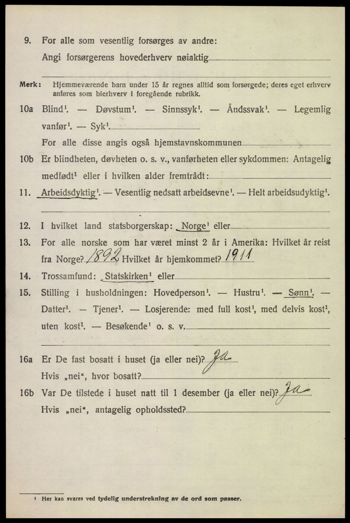 SAH, 1920 census for Østre Gausdal, 1920, p. 1903