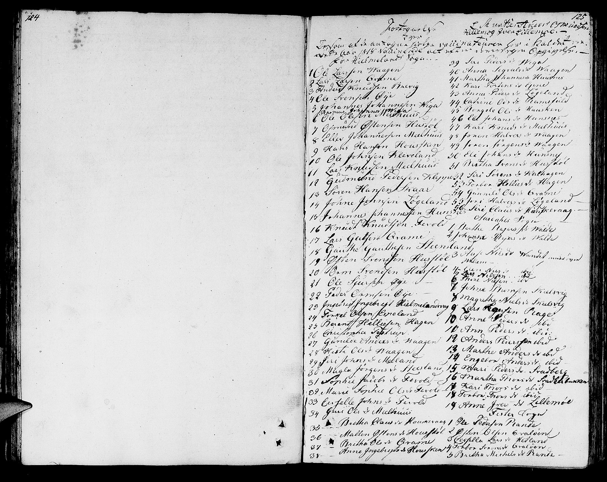 Hjelmeland sokneprestkontor, SAST/A-101843/01/IV/L0002: Parish register (official) no. A 2, 1799-1816, p. 124-125